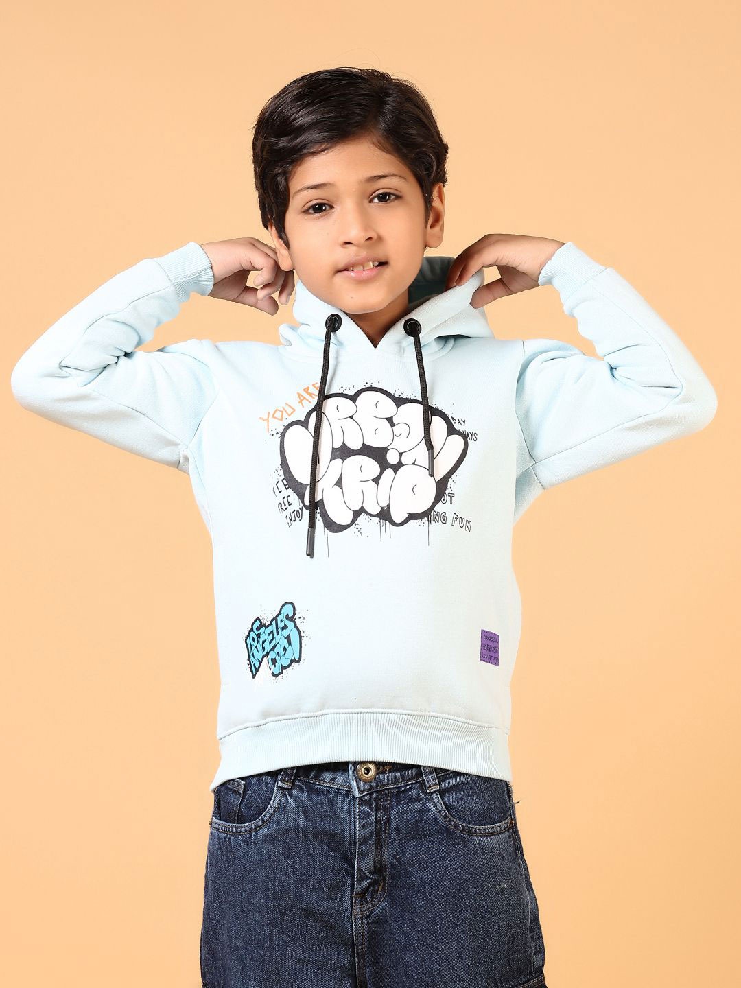 

V-Mart Boys Printed Sweatshirt, Blue