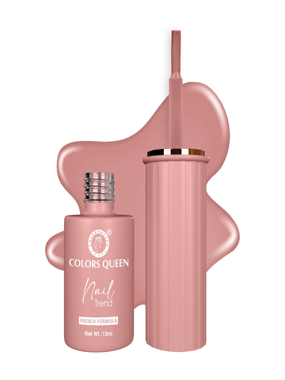 

Colors Queen Nail Trend French Formula Polish 13ml - Puce, Nude