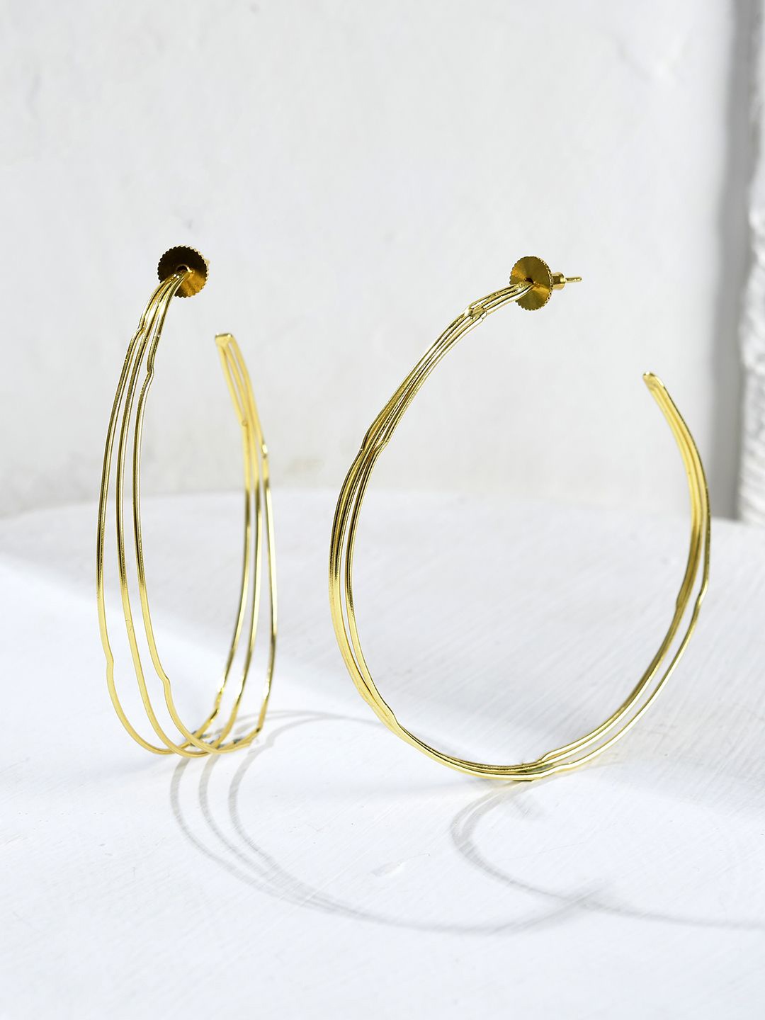 

Voylla Classic Hoop Earrings, Gold