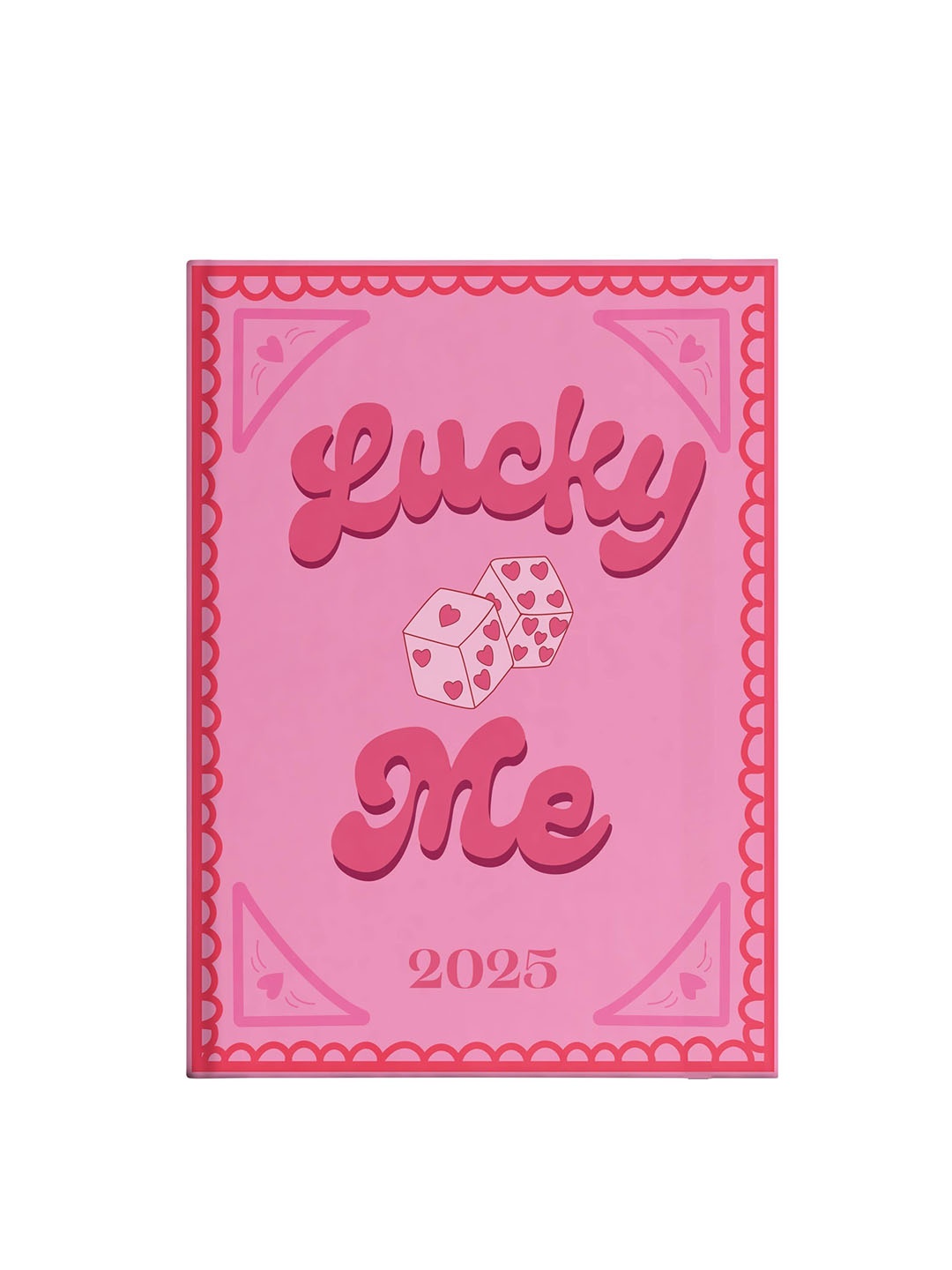 

happywagon Lucky Me Hardbound Planner Stationery, Pink