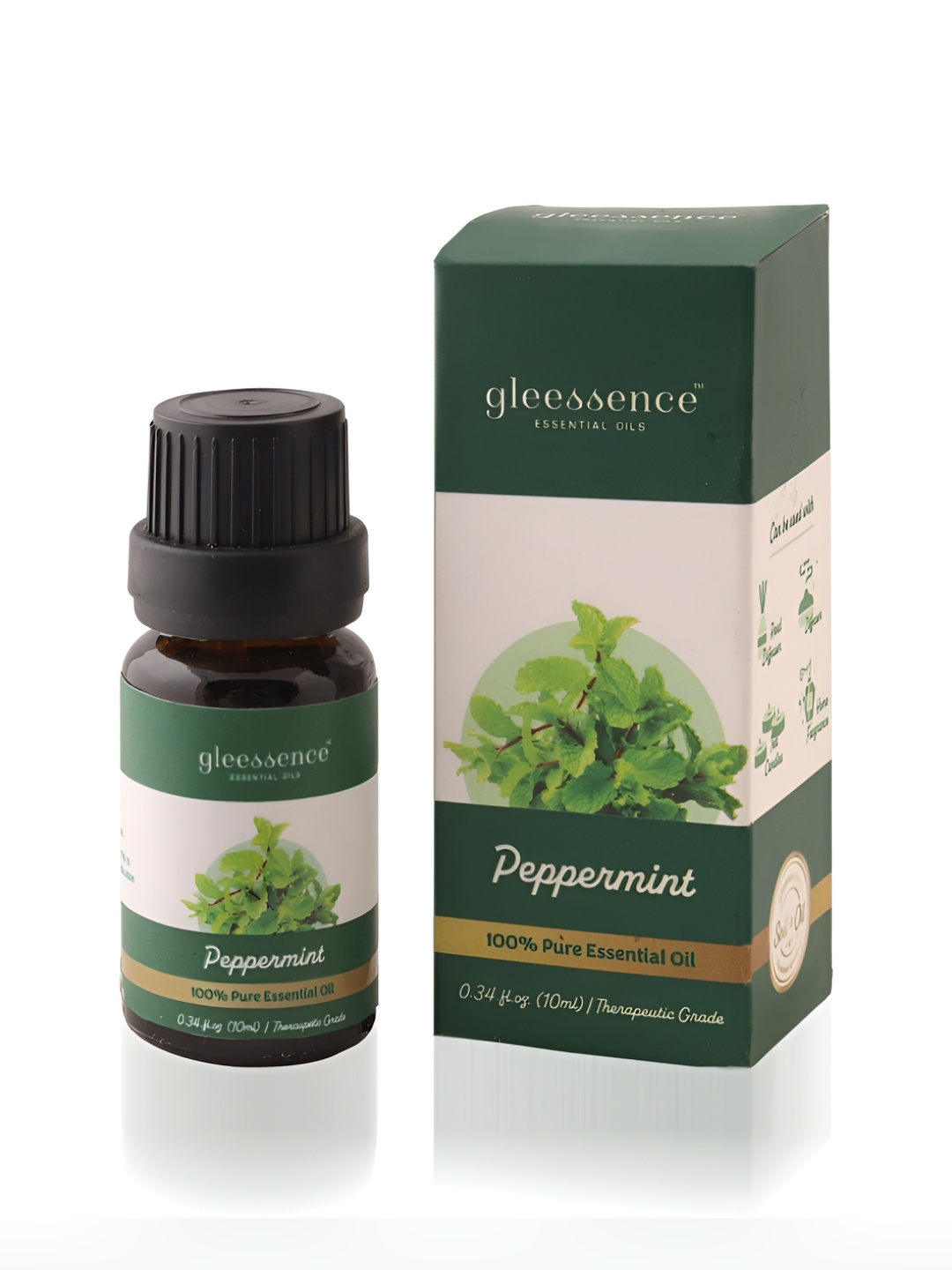 

gleessence Peppermint Essential Oil 10ml, Green