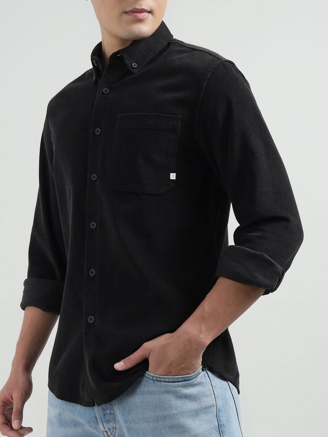 

Farah Men Opaque Casual Shirt, Black