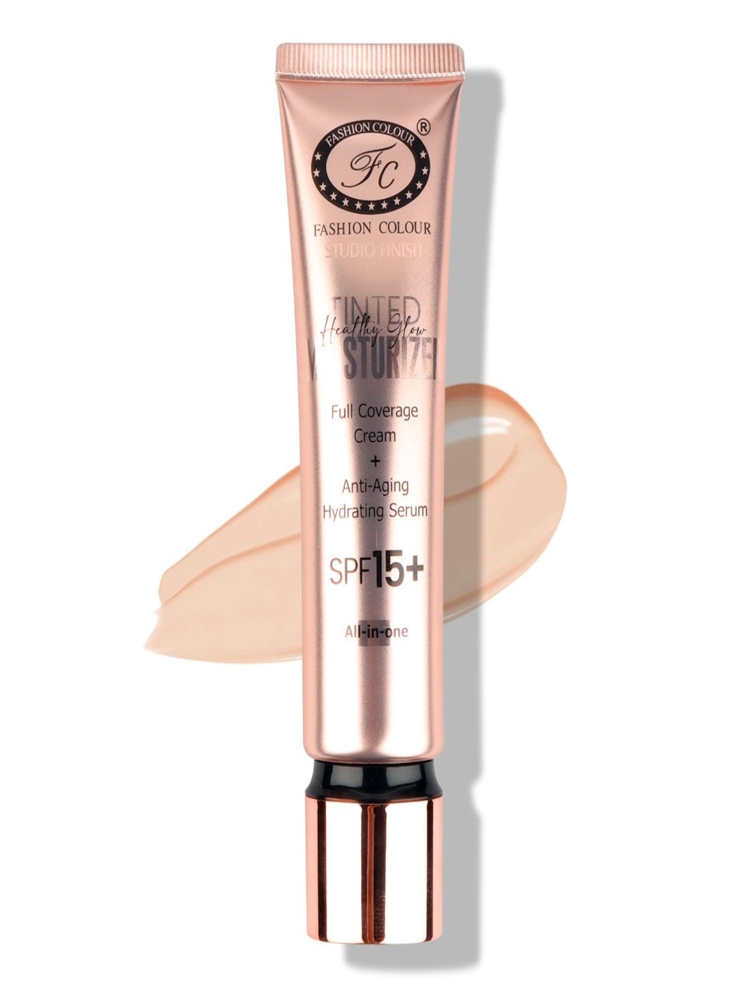 

Fashion Colour Tinted Moisturizer Full Coverage Cream With SPF 15+ - 100 ml - Natural 01, Beige