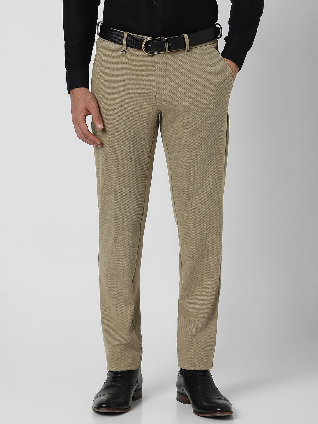 

Van Heusen Men Ultra Slim Fit Trousers, Khaki