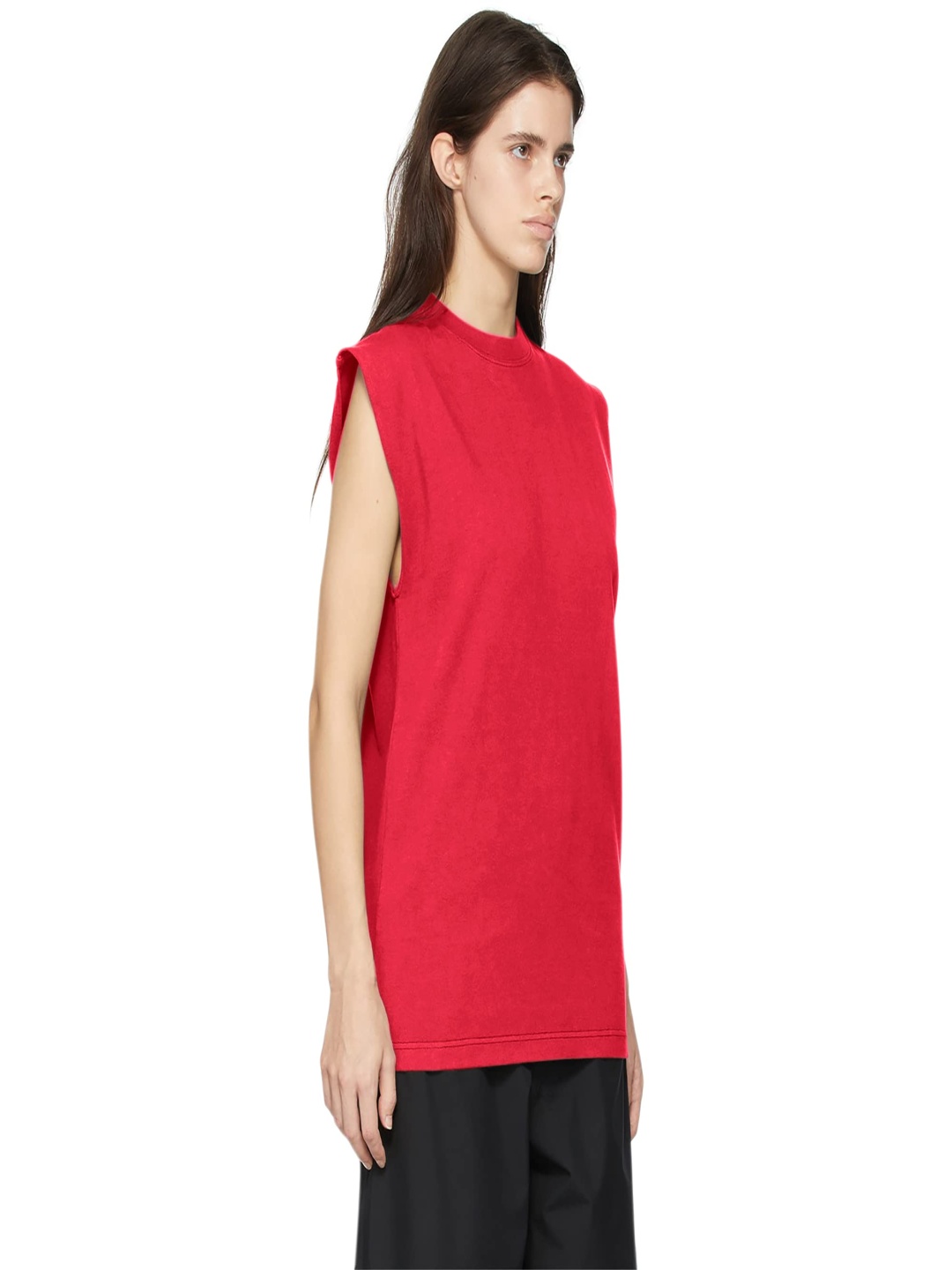 

NOTWILD Women Solid Round Neck Cotton T-shirt, Red