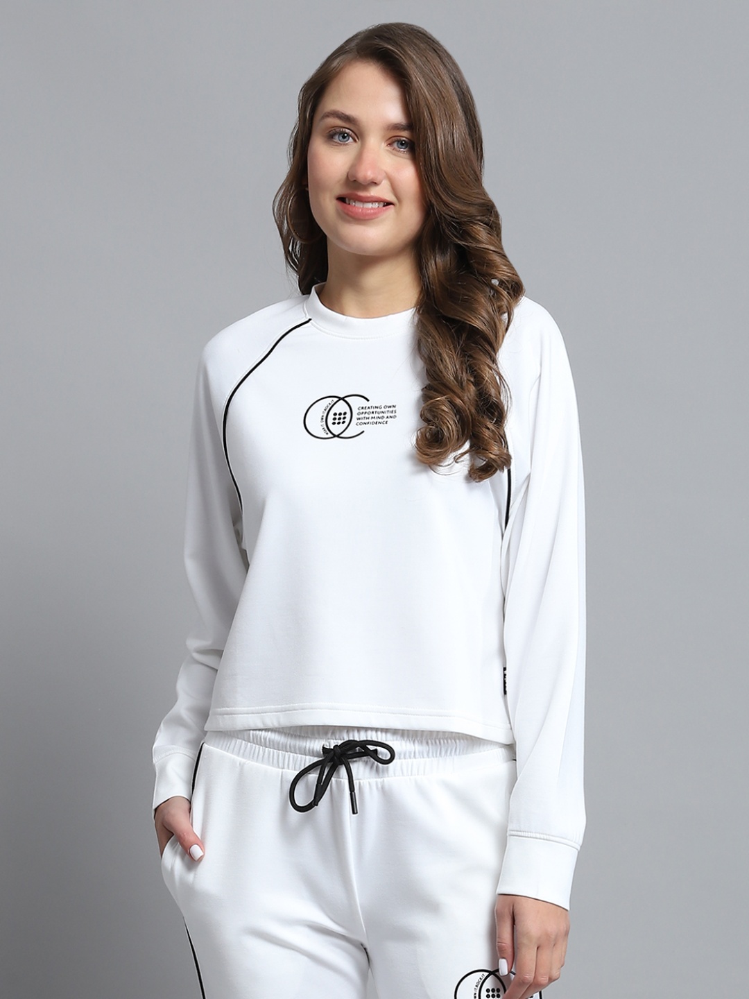 

rock.it Women Pullover Sweatshirt, White