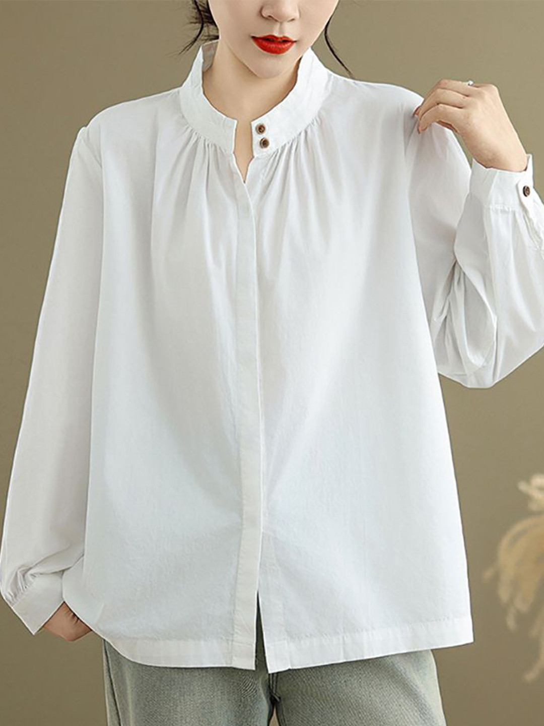 

StyleCast x Revolte Women Opaque Casual Shirt, White