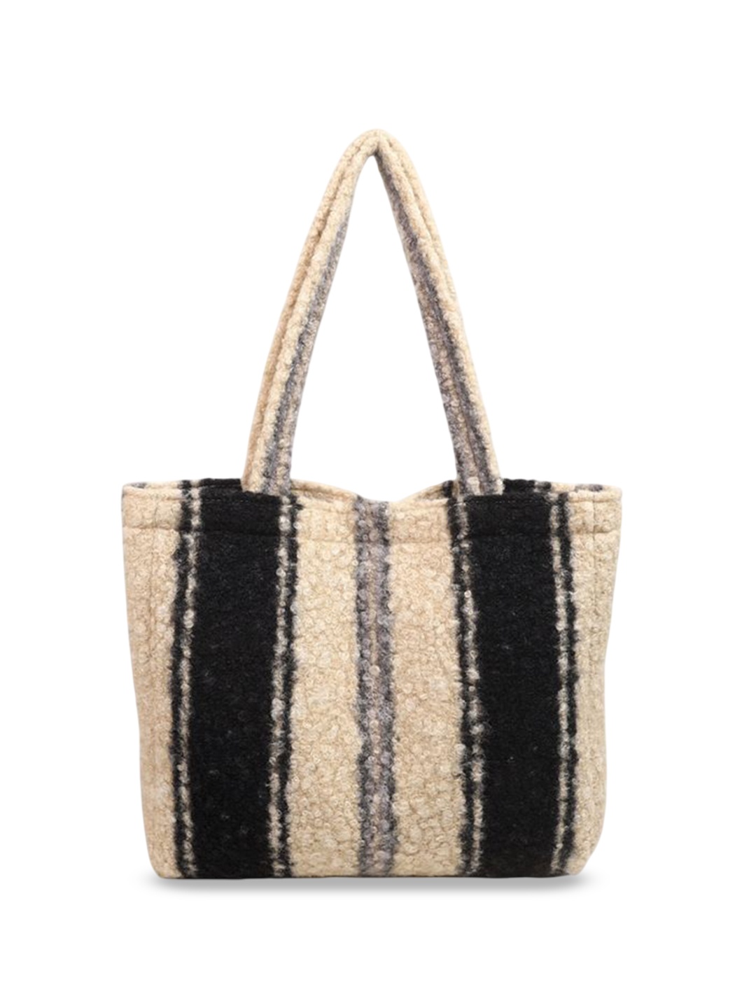 

StyleCast Women Striped Shopper Tote Bag, Cream