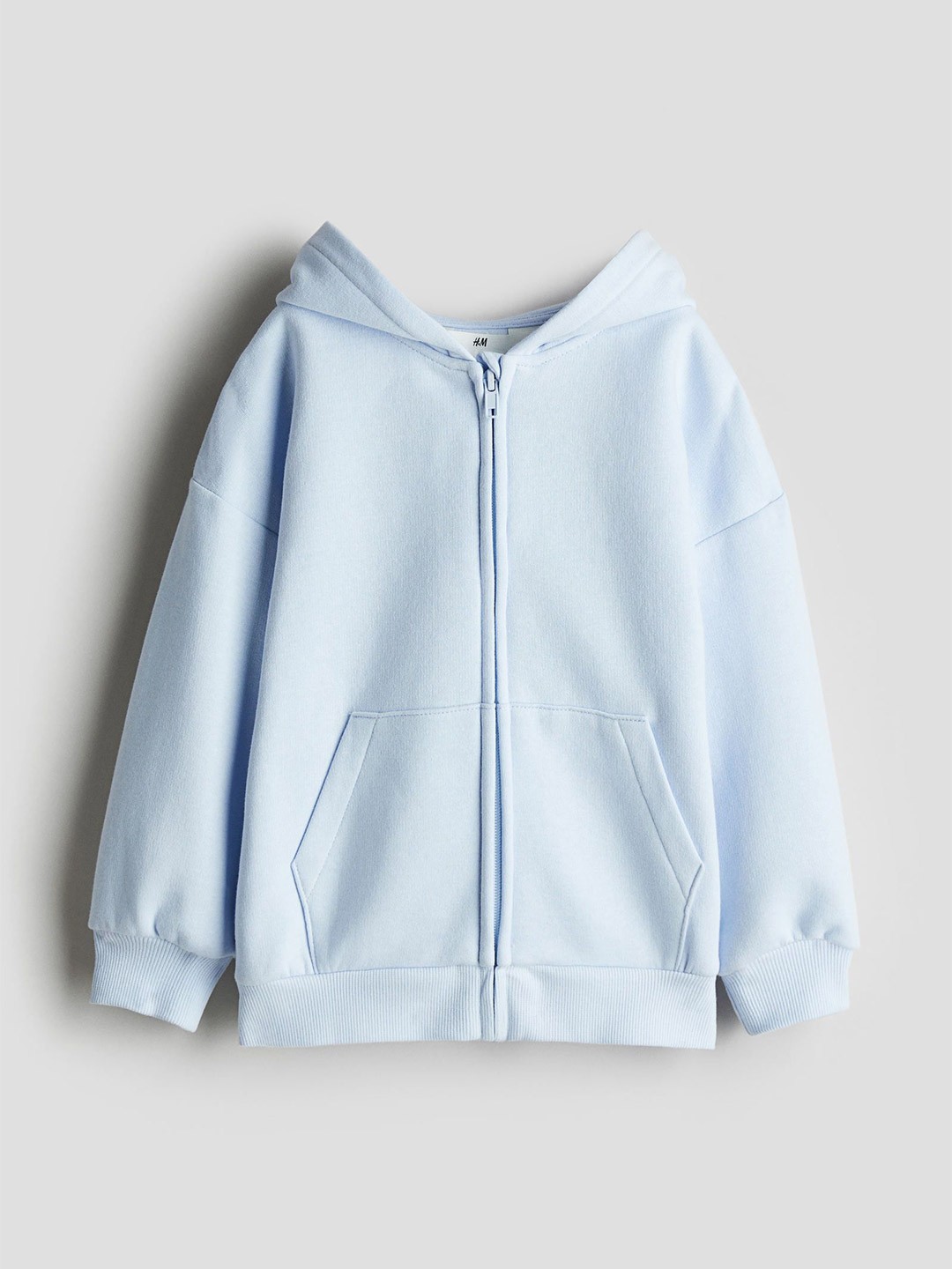 

H&M Oversized Zip-Through Hoodie, Blue