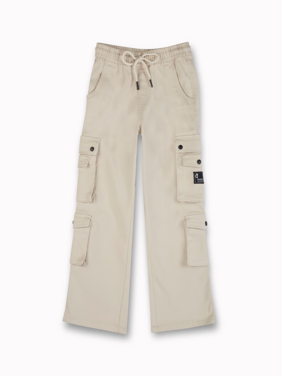 

Gini and Jony Boys Cotton Comfort Straight Fit Cargos Trousers, Grey
