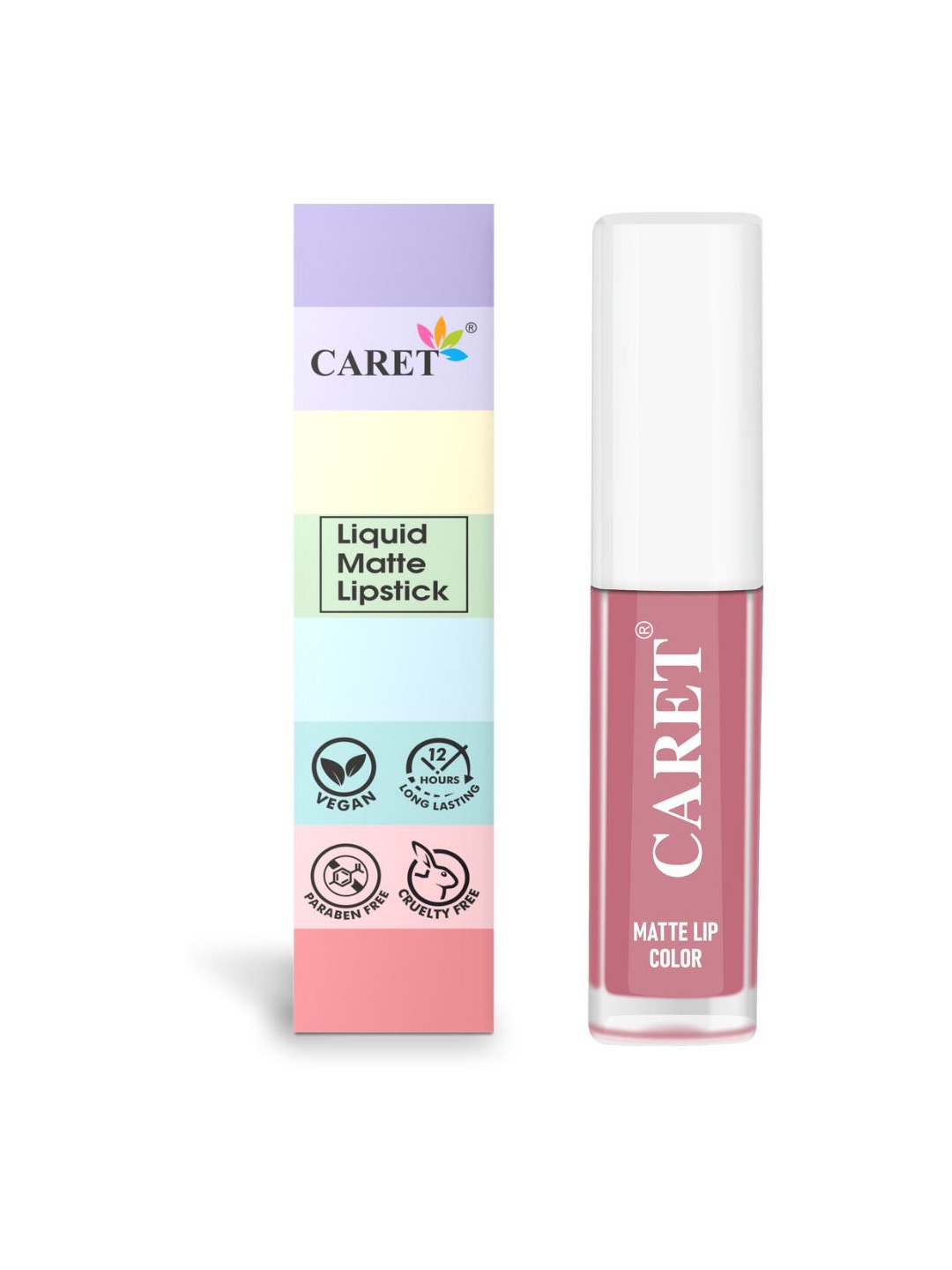 

CARET ORGANIC Super-Pigmented Liquid Matte Lipsticks - 2 ml - Rosy Pink 11