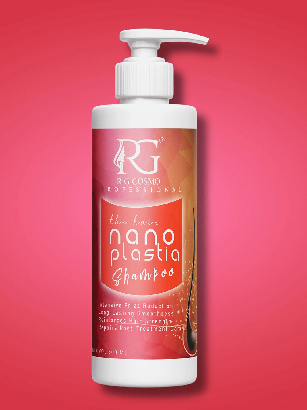 

RG COSMO Nanoplastia Treatment Sulphate-free Shampoo For Anti Frizz - 500 ml, Cream