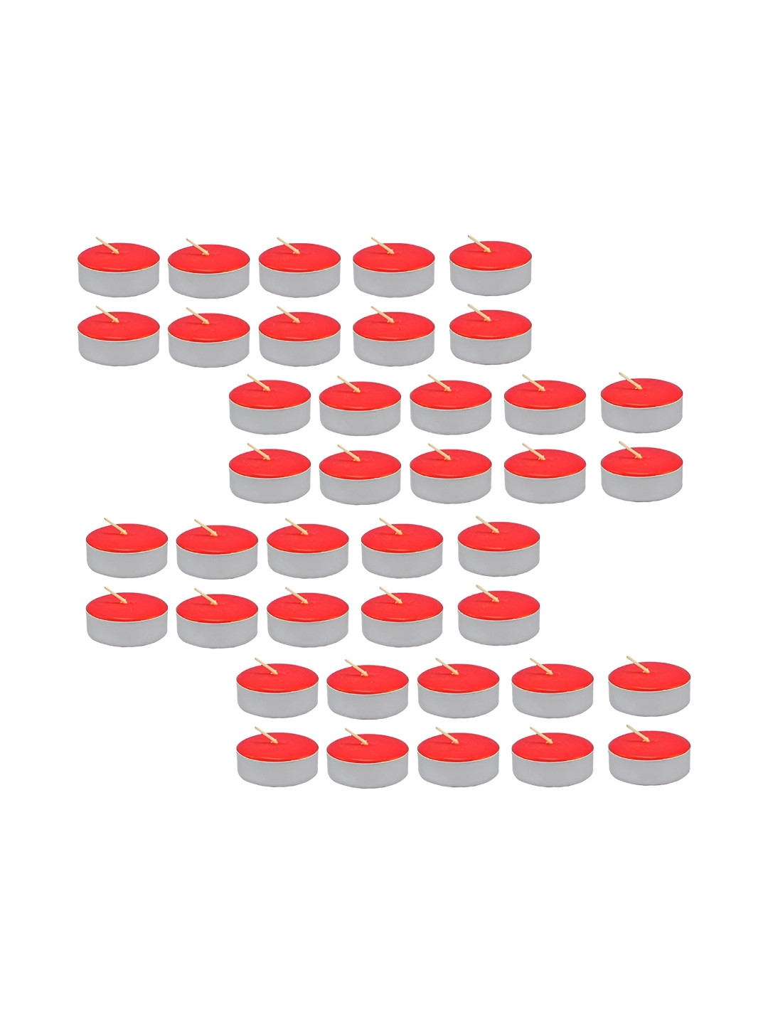 

atorakushon 40 pcs Red Scented Tea Light Candles
