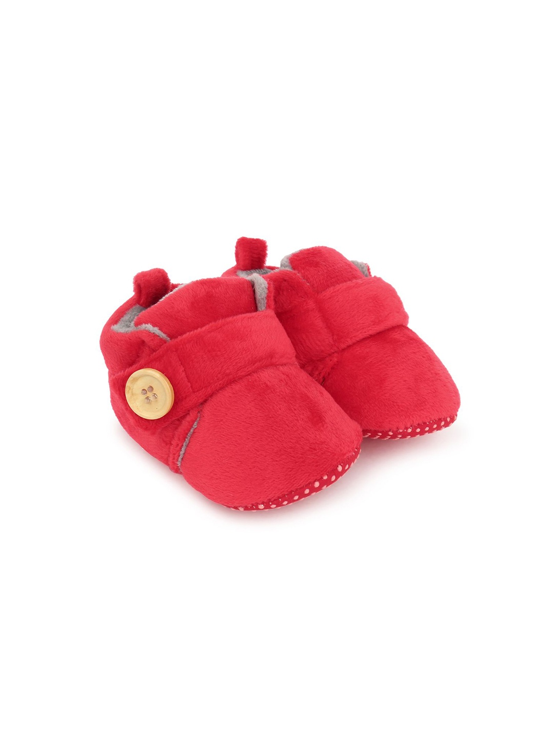 

Superminis Kids Cotton Booties, Red