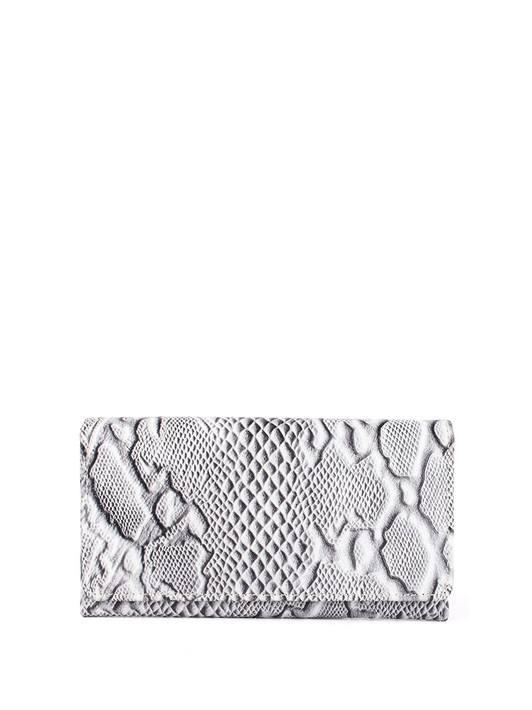 

CIMONI Textured Leather Three Fold Wallet, White