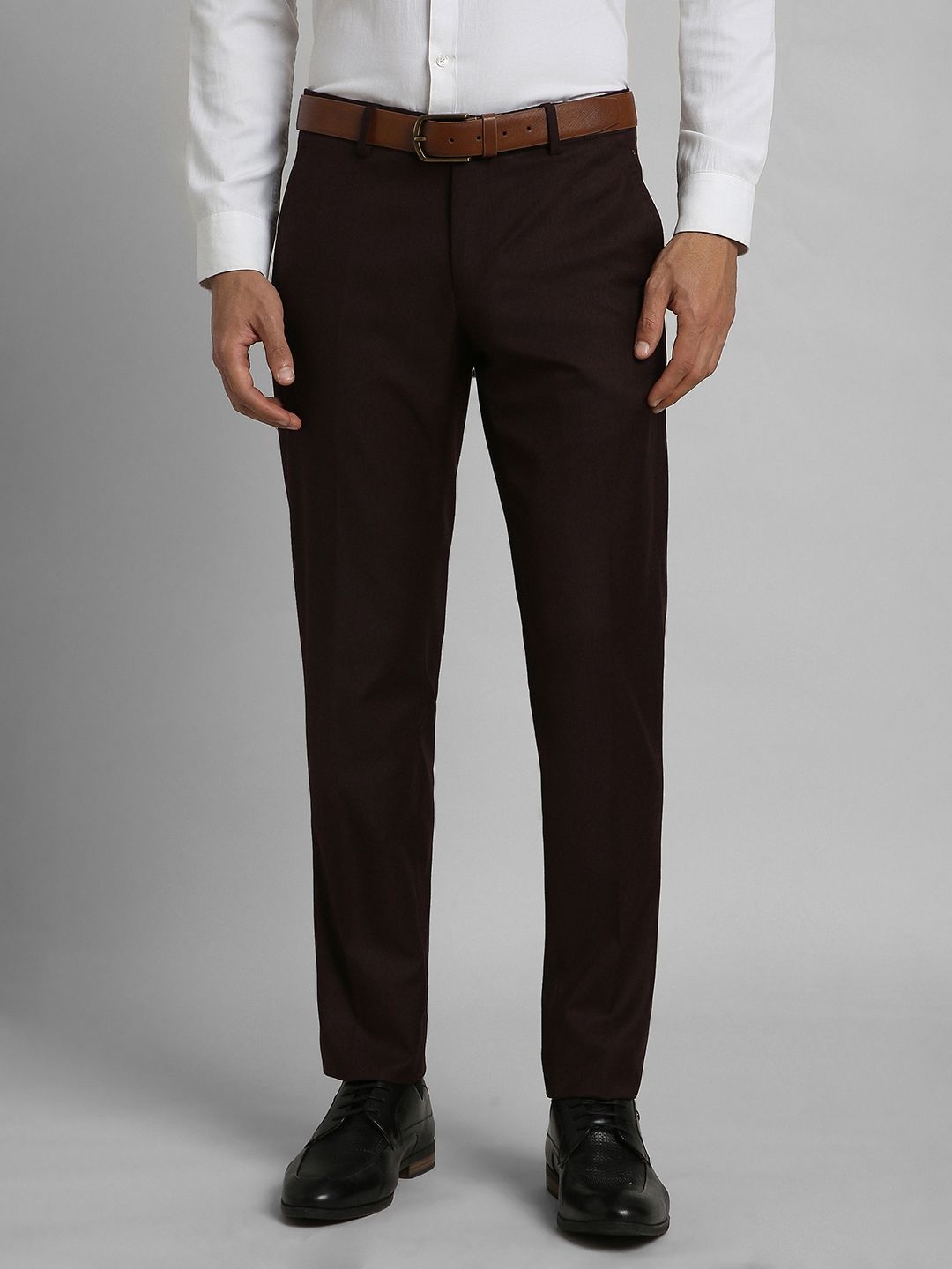 

SIMON CARTER LONDON Men Slim Fit Trousers, Brown