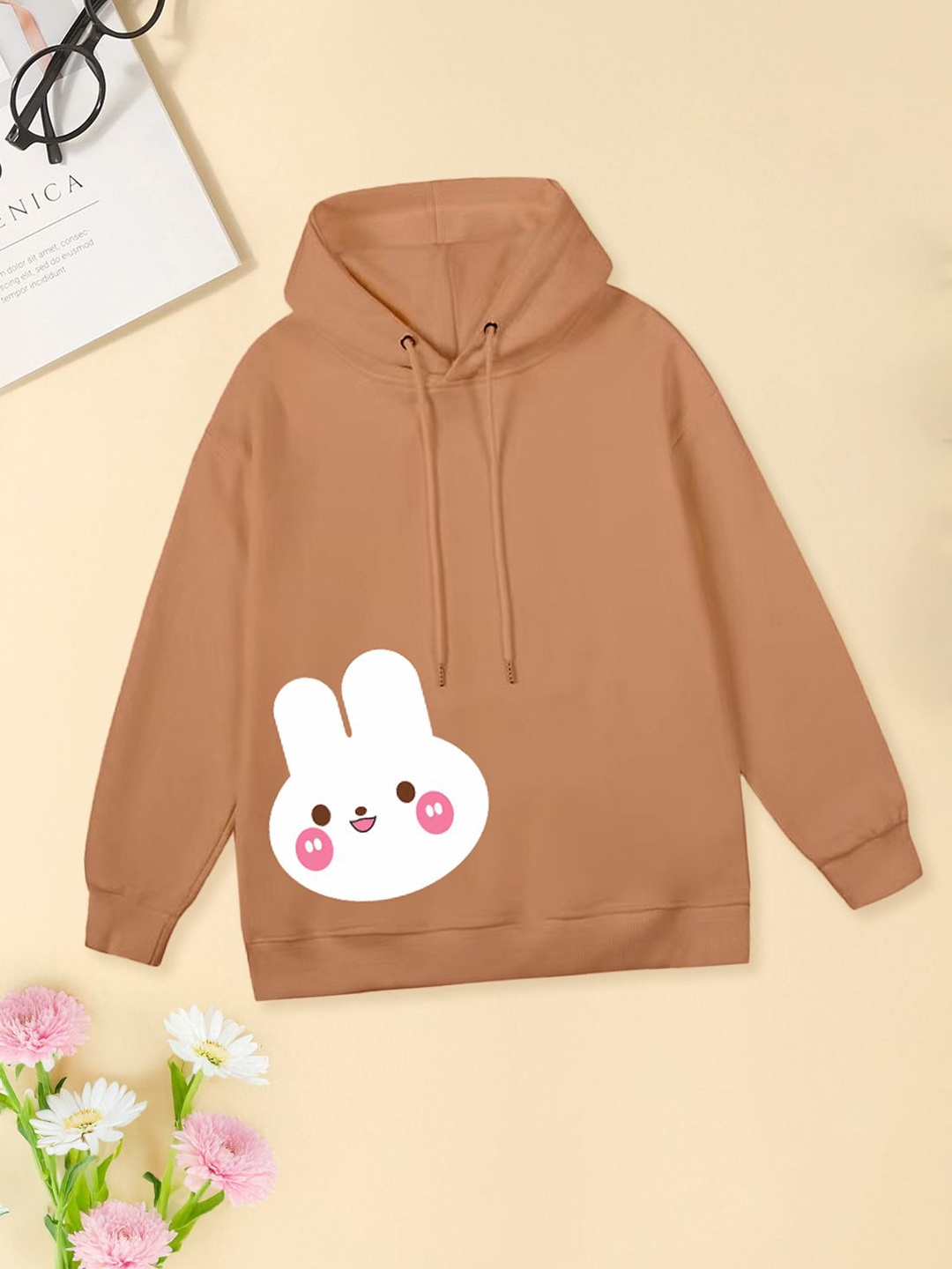 

FOREVER FRIDAY Girls Hooded Pullover Sweatshirt, Rust