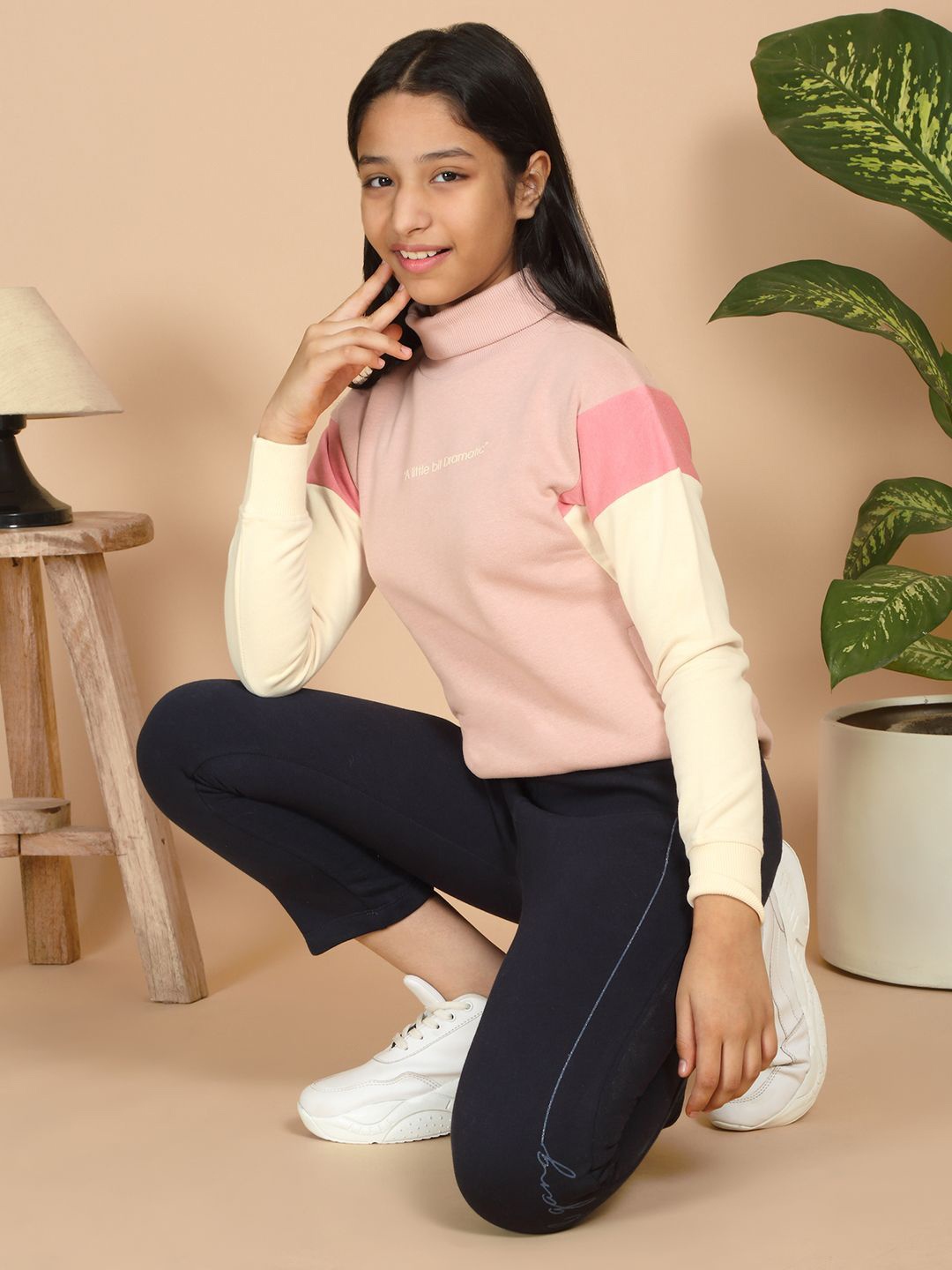 

Sweet Dreams Girls Turtle Neck Pullover Sweatshirt, Pink