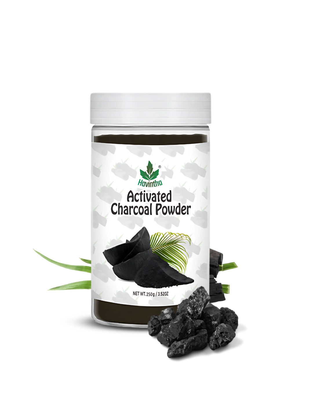 

Havintha Natural Charcoal Powder For Oil Control & Acne -250 g, Black