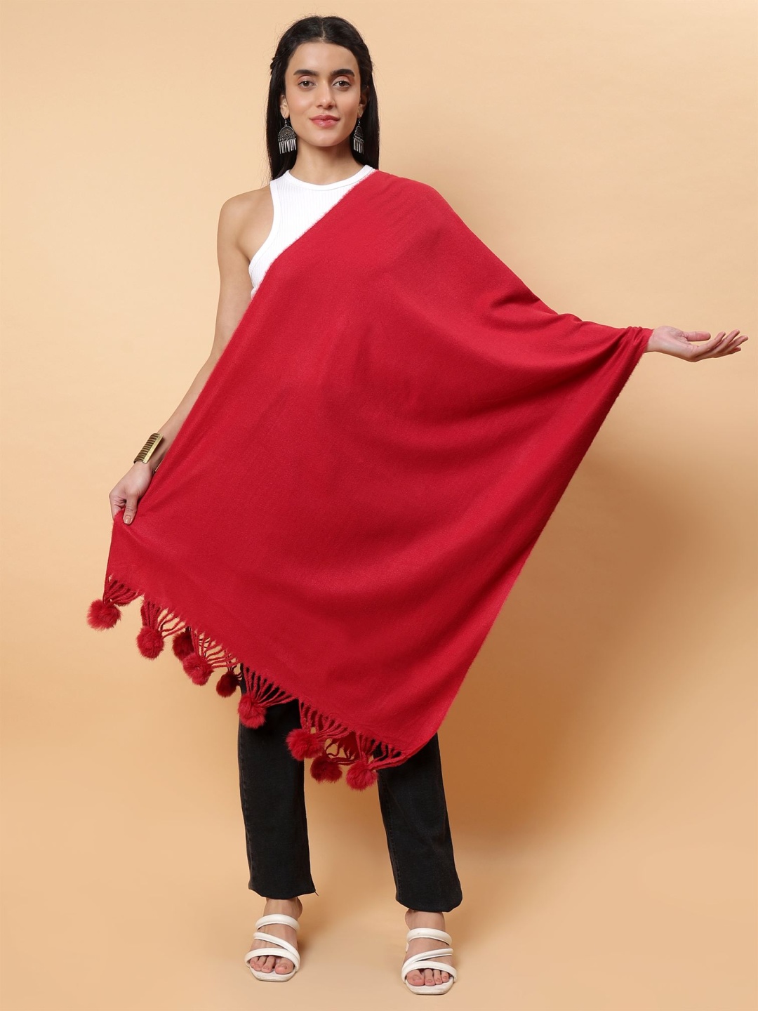 

Moda Chales Women Stole, Red