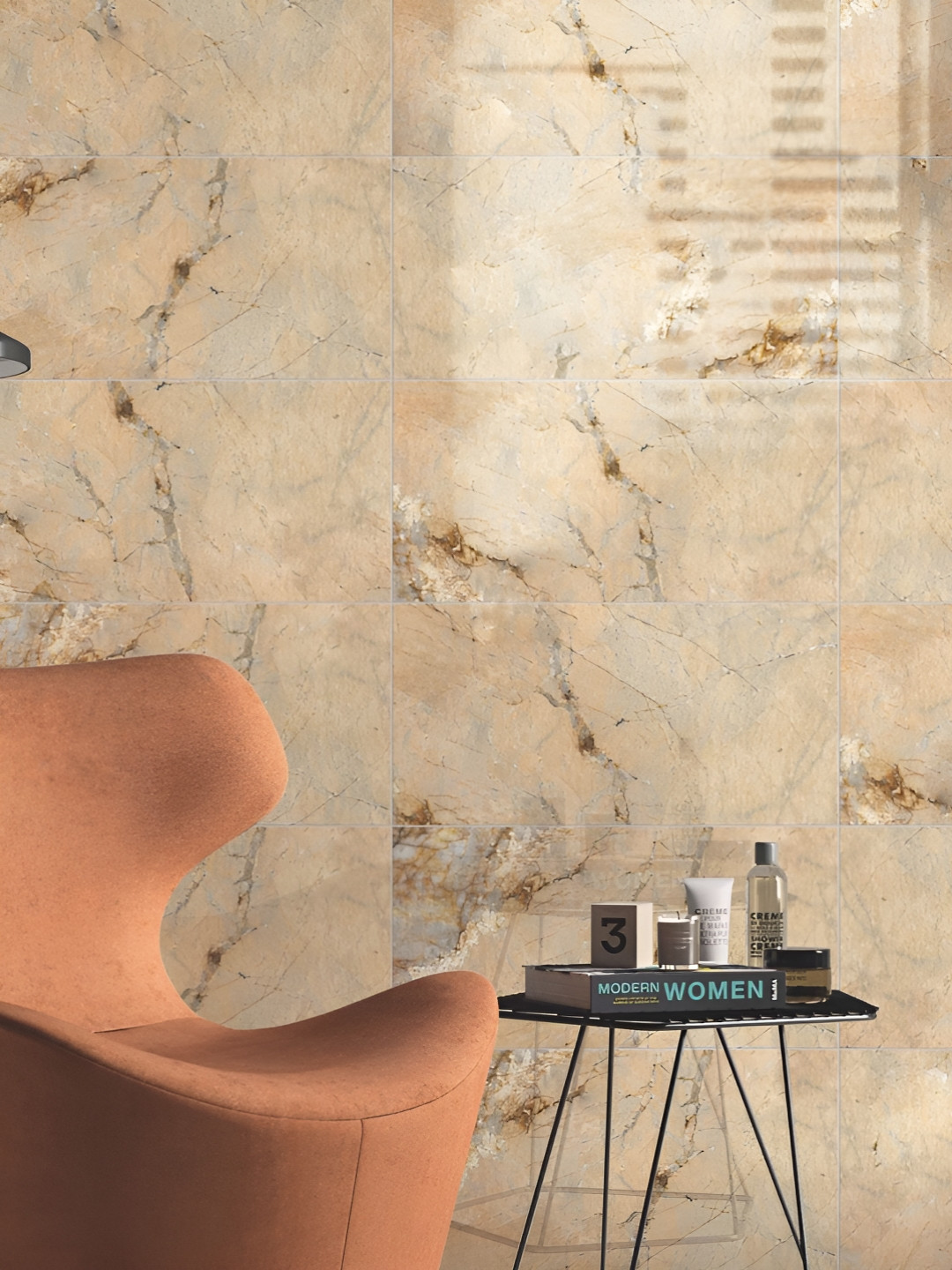 

ANNA CREATIONS Brown & Grey 5 Pieces Abstract Printed Waterproof Wallpapers