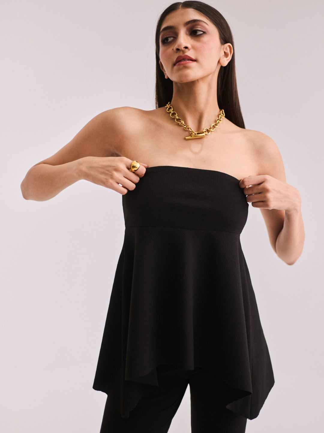 

Urban Suburban Strapless Tube Top, Black