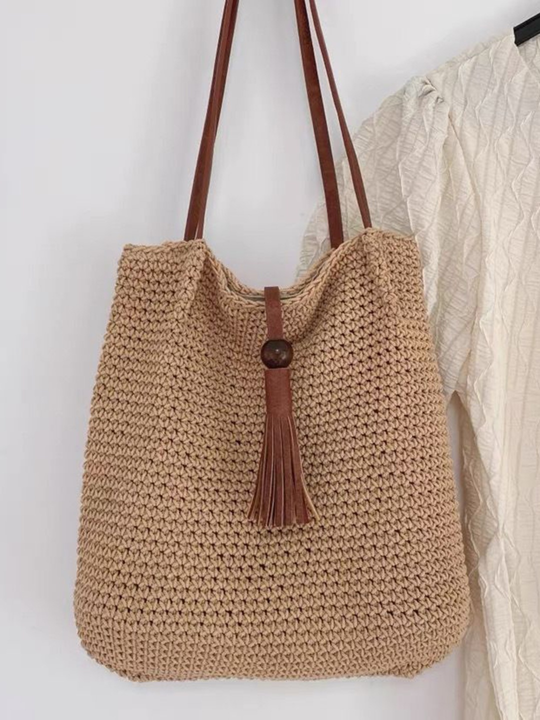 

StyleCast Lace Tote Bag, Brown