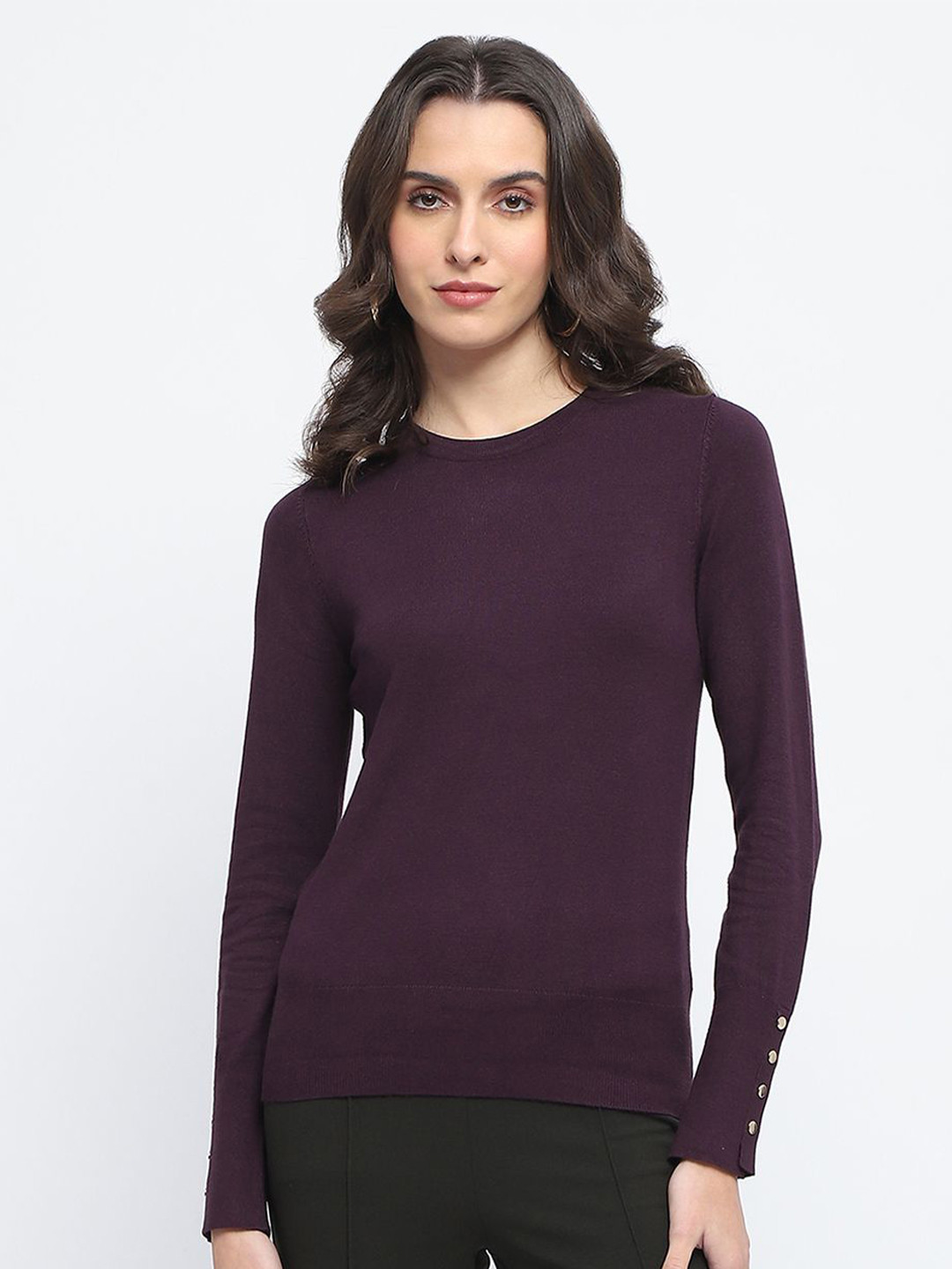 

Madame Women Long Sleeves Fashion, Purple