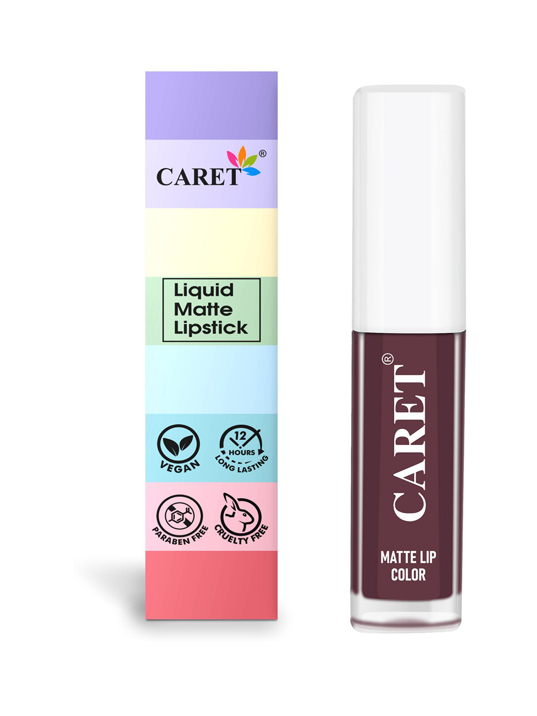 

CARET ORGANIC Smudge Proof Long Lasting Liquid Matte Lipstick - 2 ml - Maroon 7