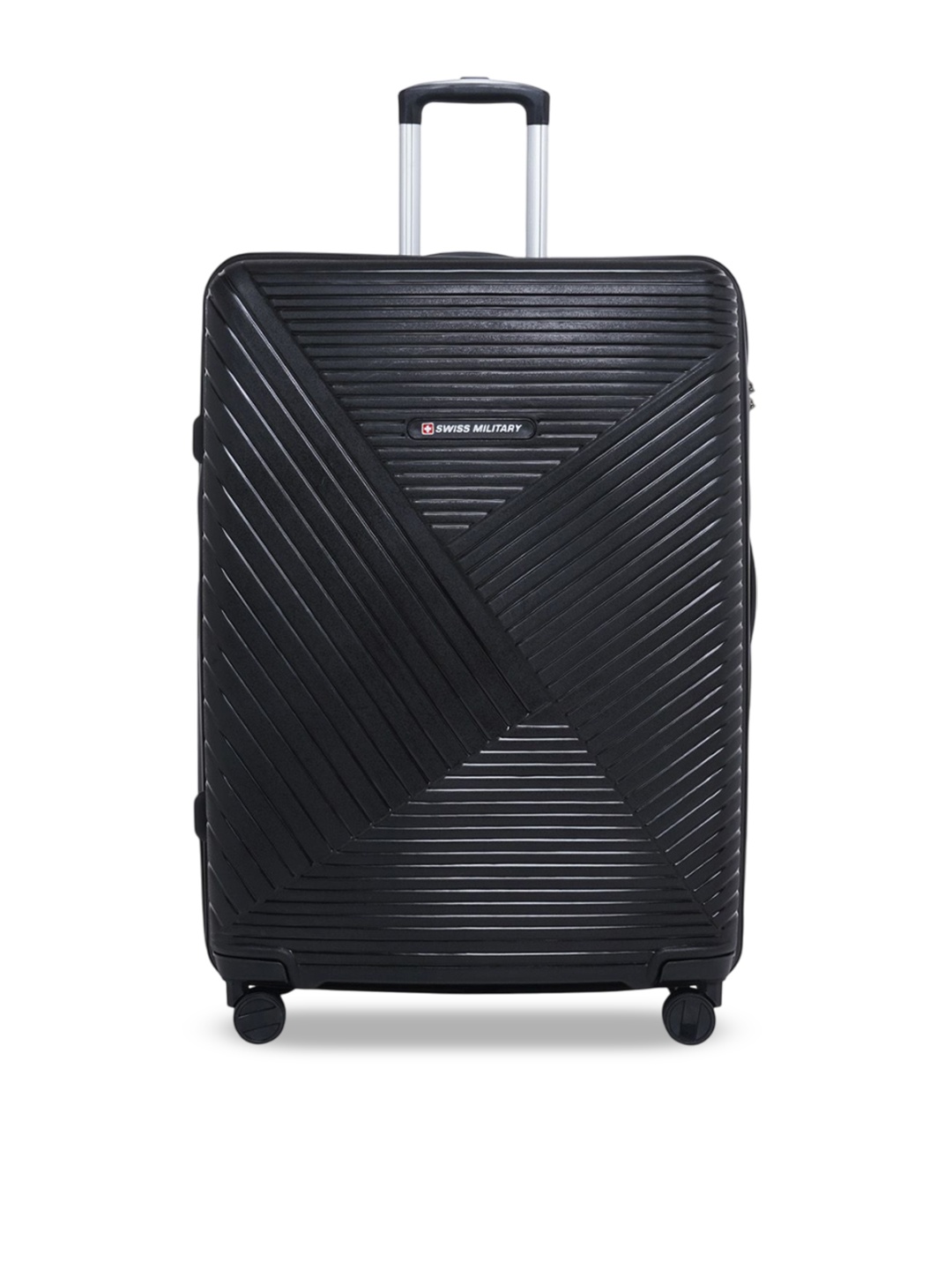 

SWISS MILITARY Zurich Spinner Hard Sided Trolley Suitcase, Black