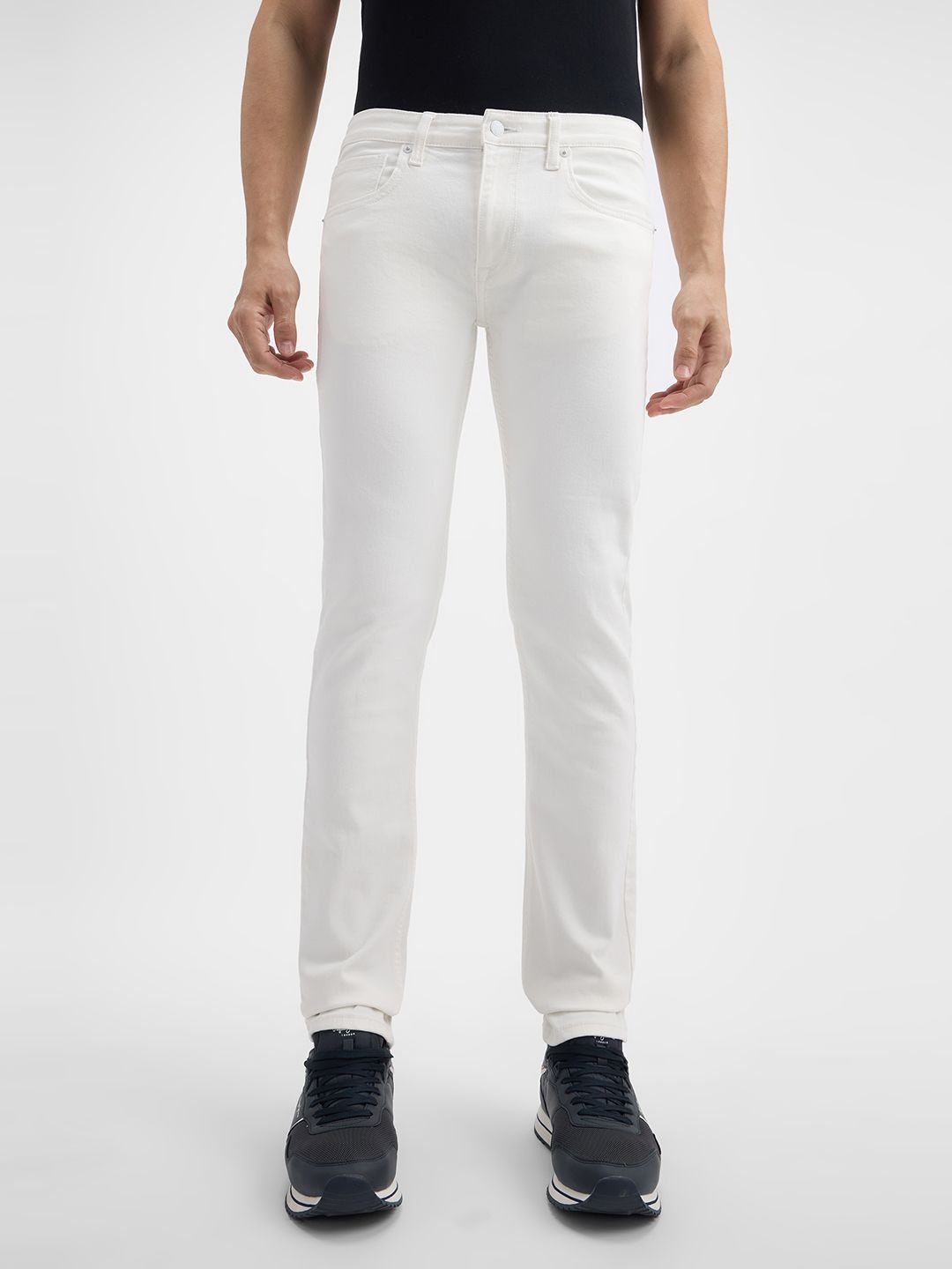 

Pepe Jeans Men Vapour Slim Fit Stretchable Jeans, White