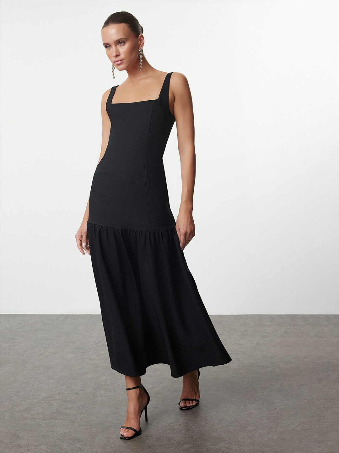 

Trendyol A-Line Maxi Dress, Na