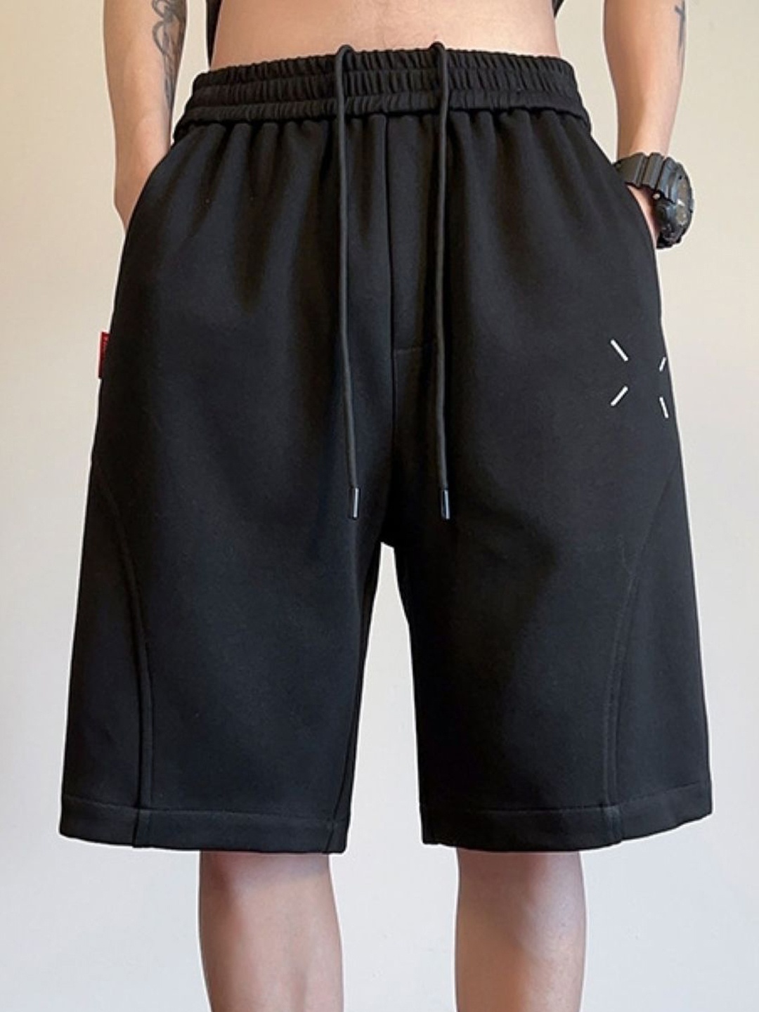 

StyleCast Men Mid-Rise Shorts, Black