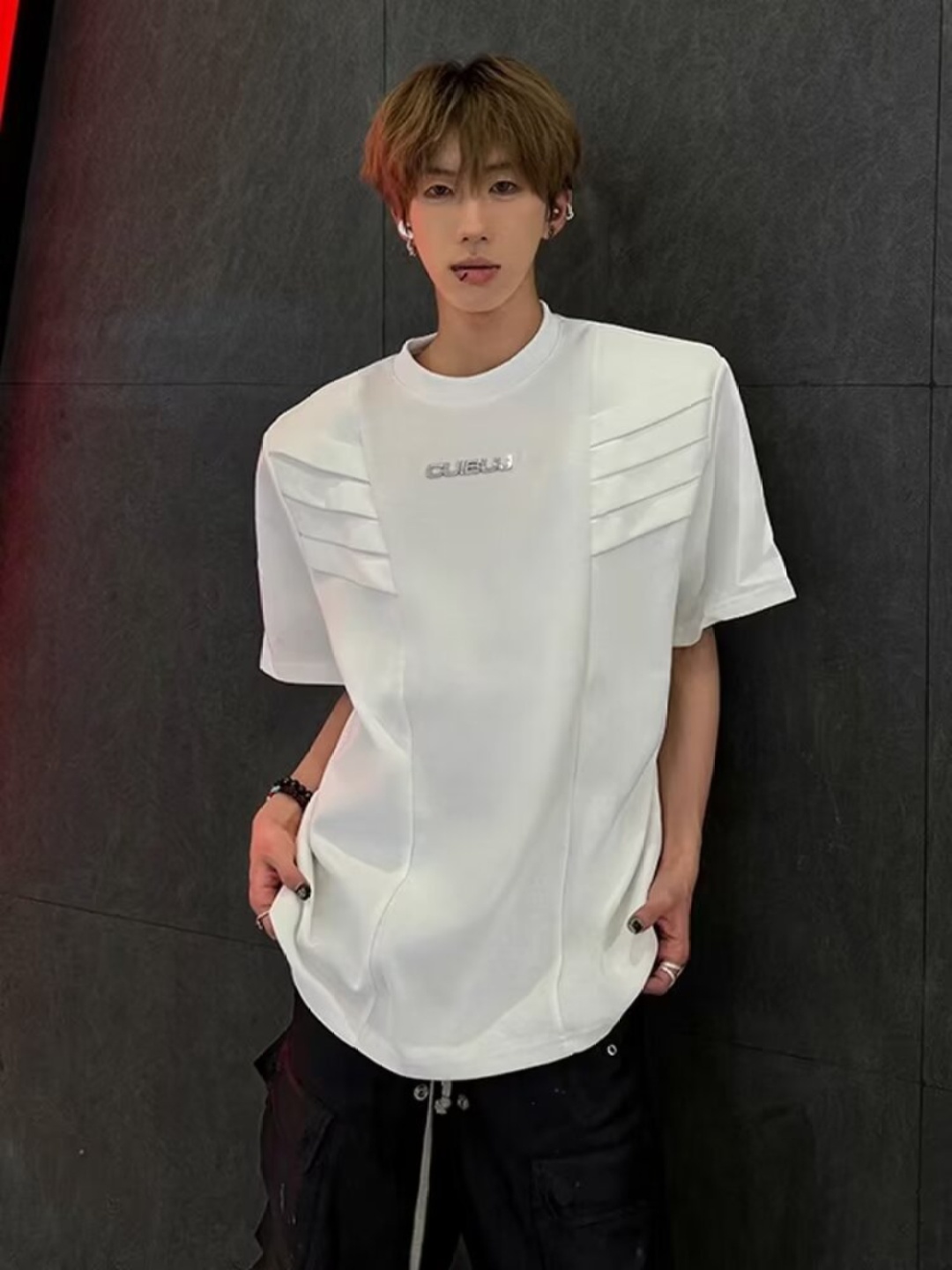 

StyleCast Men Applique T-shirt, White
