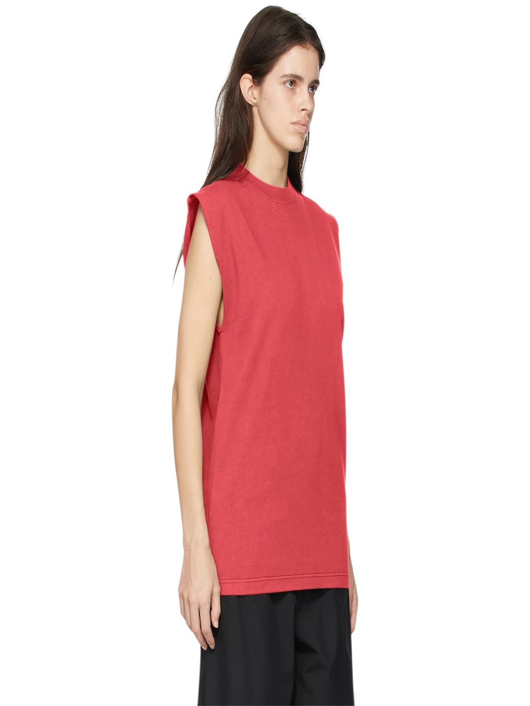 

NOTWILD Women Solid Round Neck Cotton T-shirt, Red