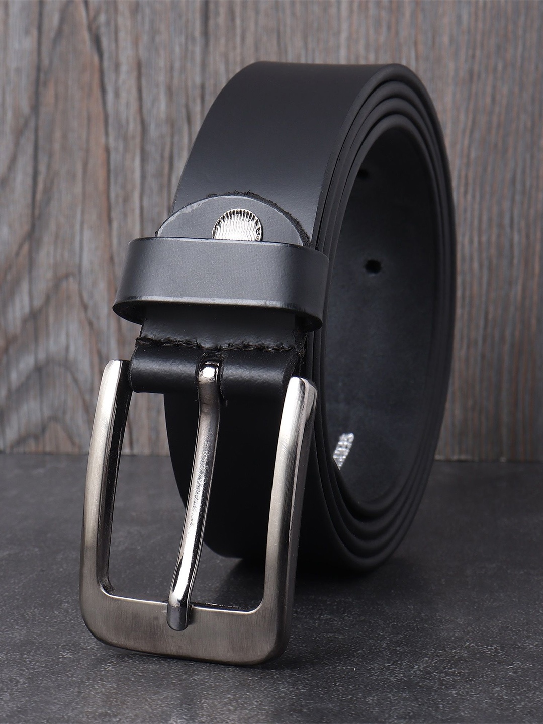 

Provogue Men Leather Belt, Black