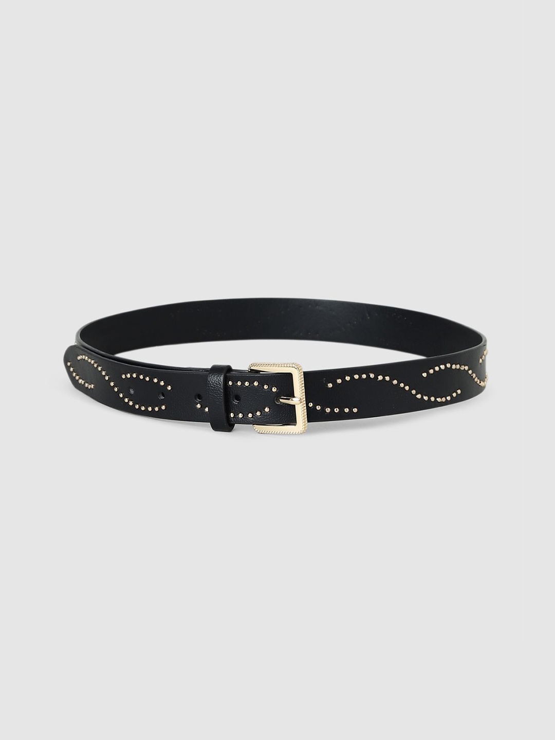 

ONLY Women Embellished PU Belt, Black