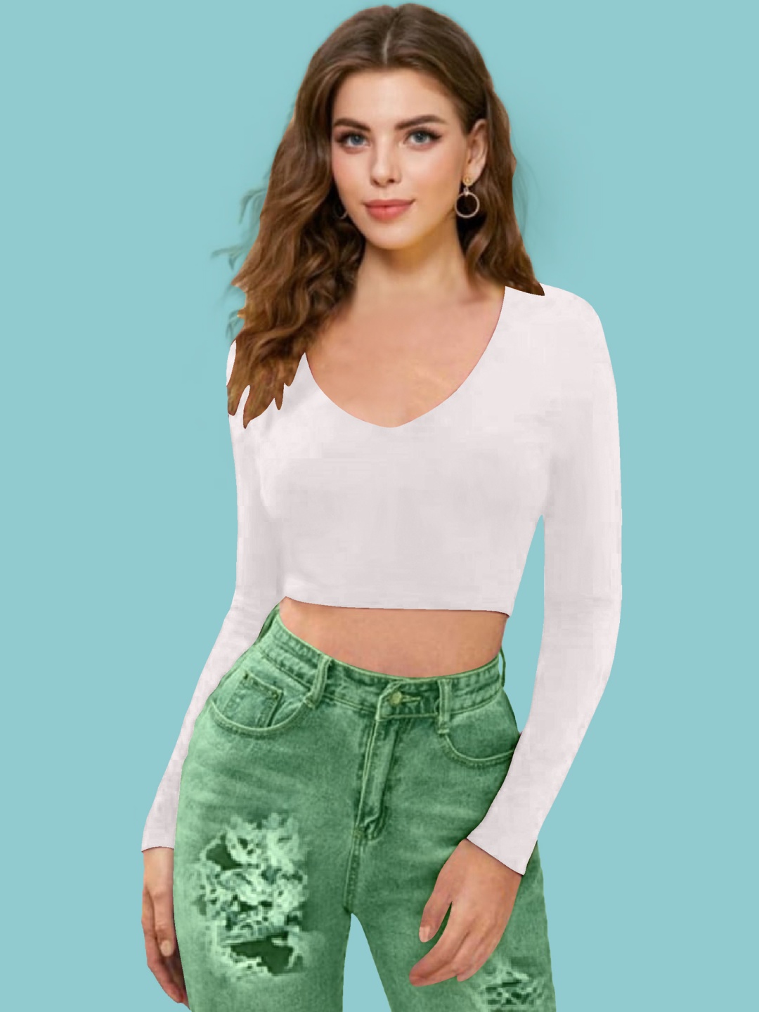 

Dream Beauty Fashion Women Crop Top, White
