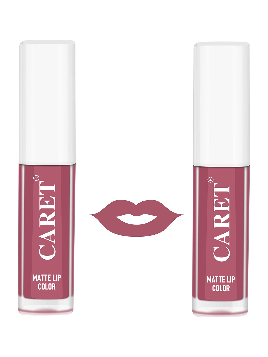 

CARET ORGANIC Set Of 2 Super-Pigmented Liquid Matte Lipsticks - 4 ml - Nude 2