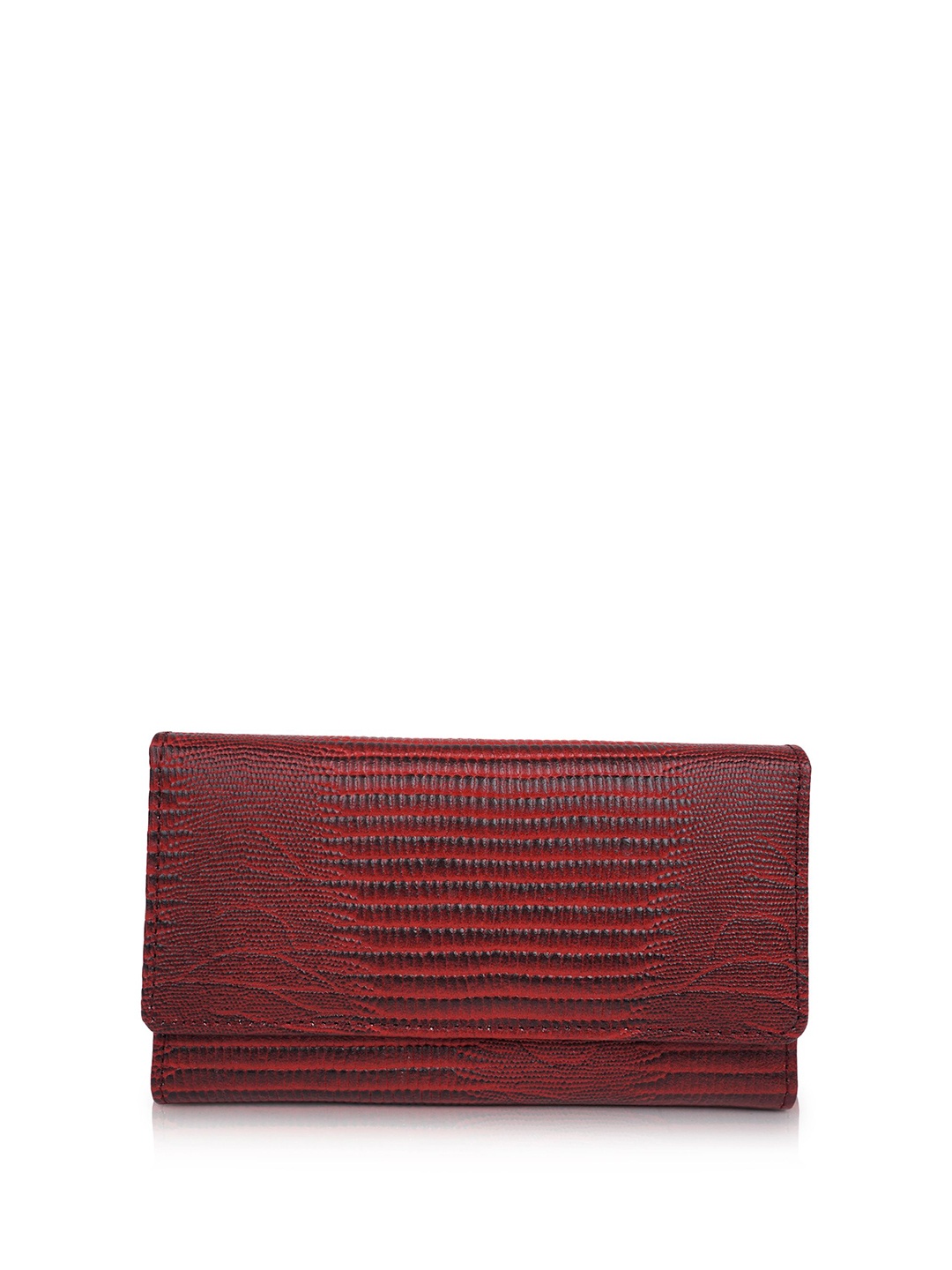 

CIMONI Textured Leather Two Fold Wallet, Red