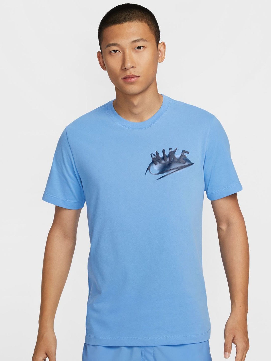 

Nike Men Dri-FIT Fitness T-Shirt, Blue