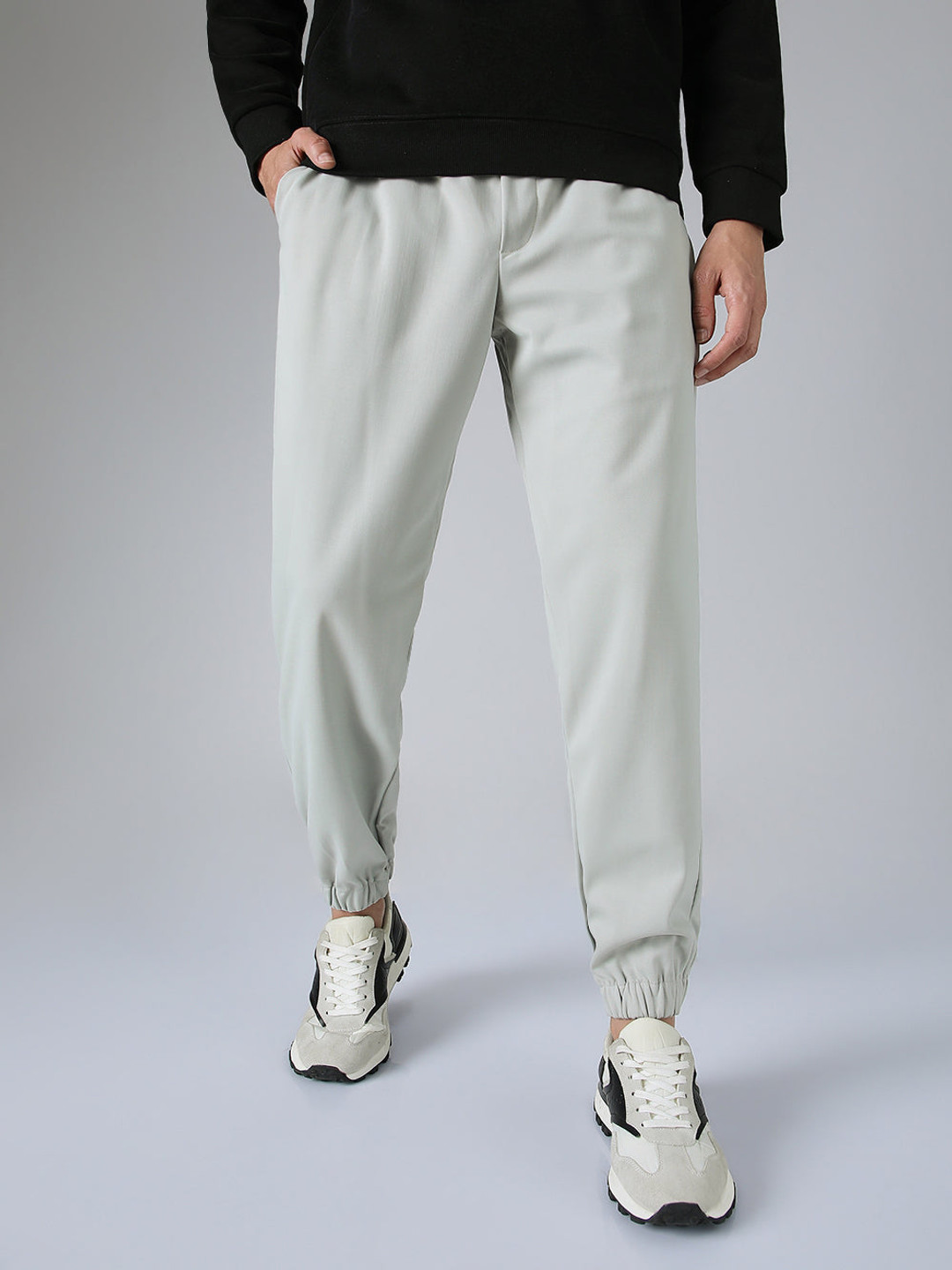 

Banana Club Men Aristo Frosted Gray Jogger, Grey