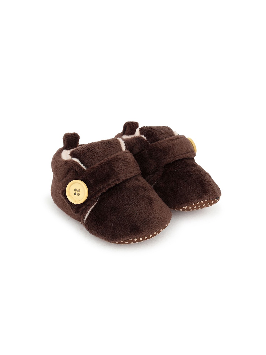 

Superminis Kids Pack Of 2 Cotton Booties, Brown