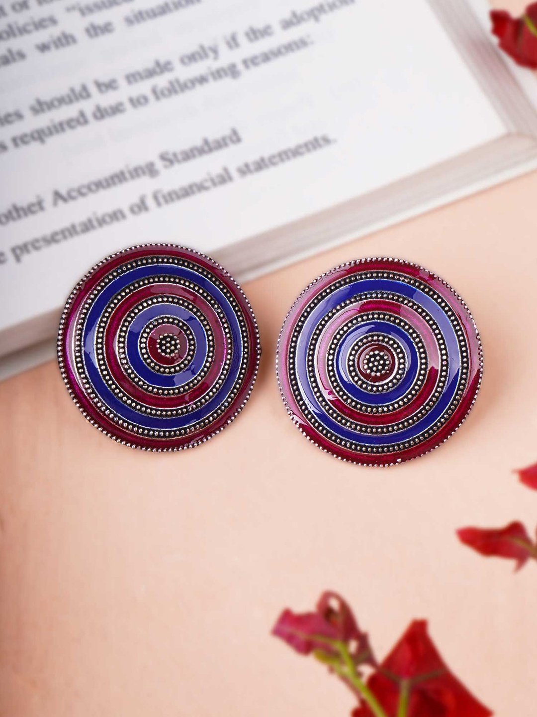 

Adwitiya Collection Circular Shaped Studs, Silver