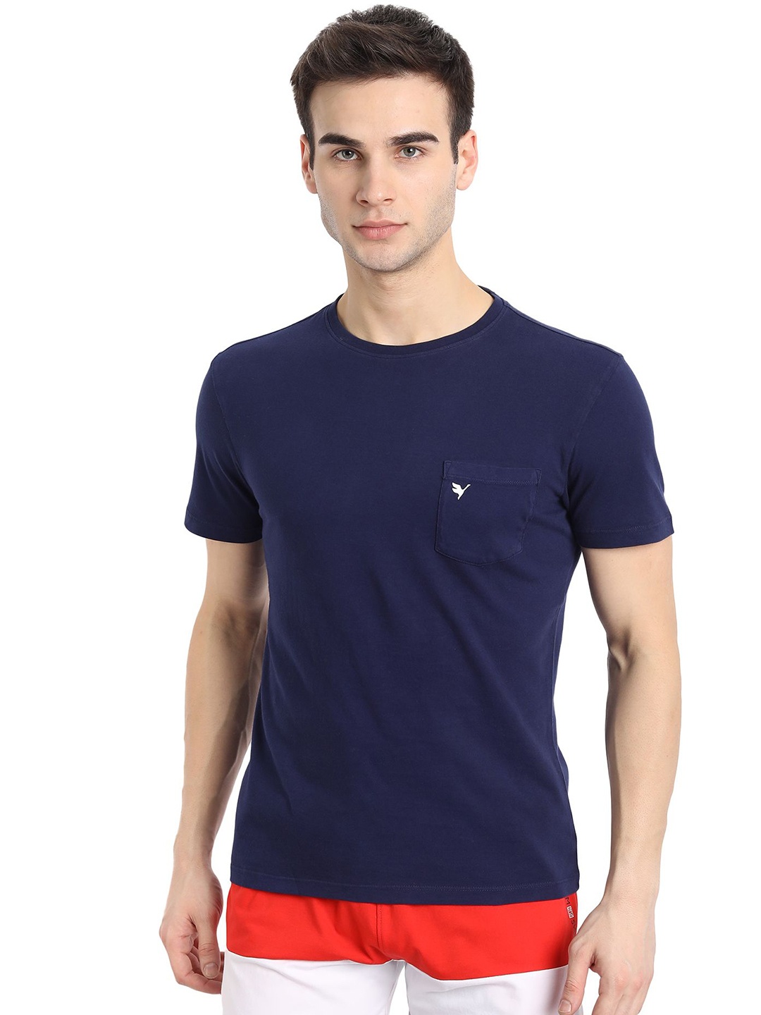 

AMSWAN Men Pockets T-shirt, Navy blue