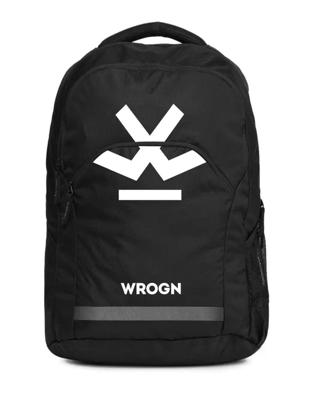 

WROGN Unisex Brand Logo Printed Backpack, Black