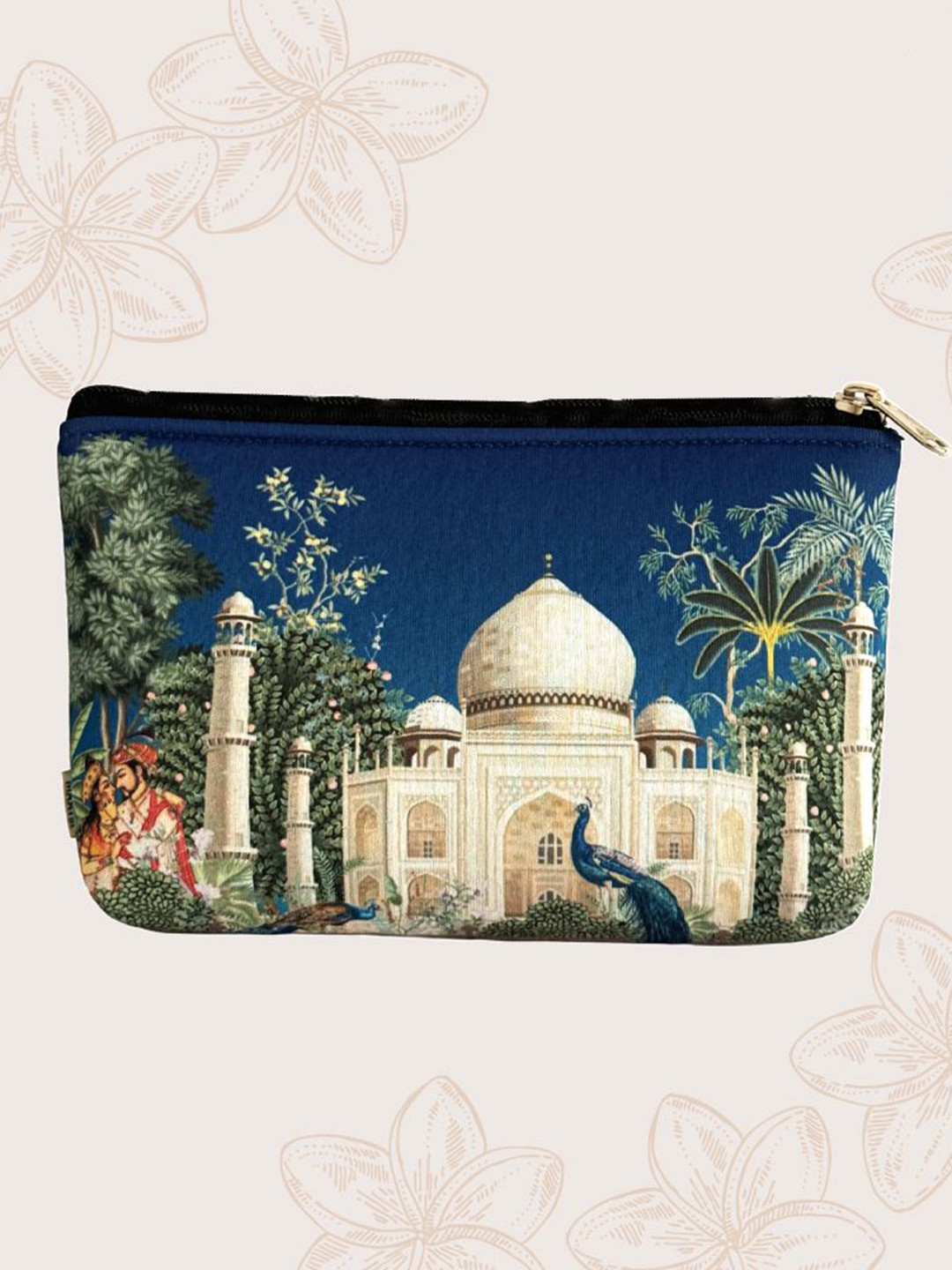 

MAATIR DESIGNS Graphic Printed Waterproof Pouch, Blue