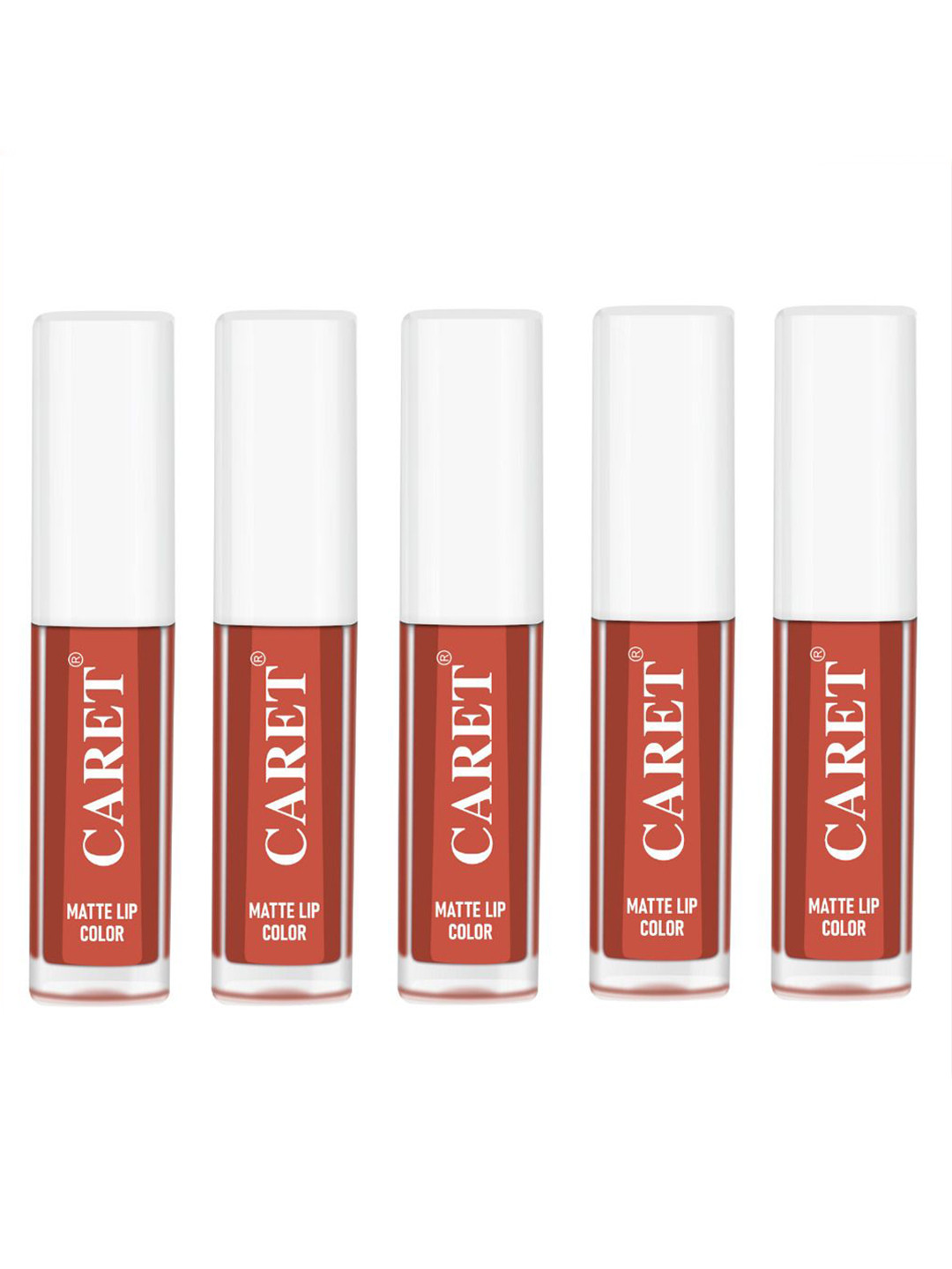 

CARET ORGANIC Set Of 3 Long Lasting Liquid Matte Lipsticks - 2 ml Each - Nude 6