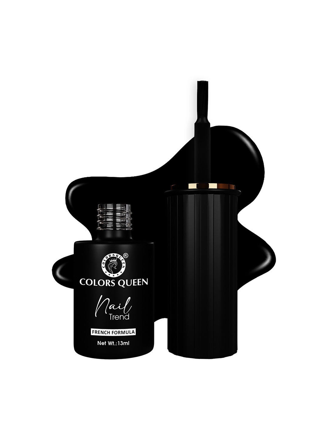 

Colors Queen Nail Trend French Formula Quick Dry Nail Polish - 13ml - Power House, Black