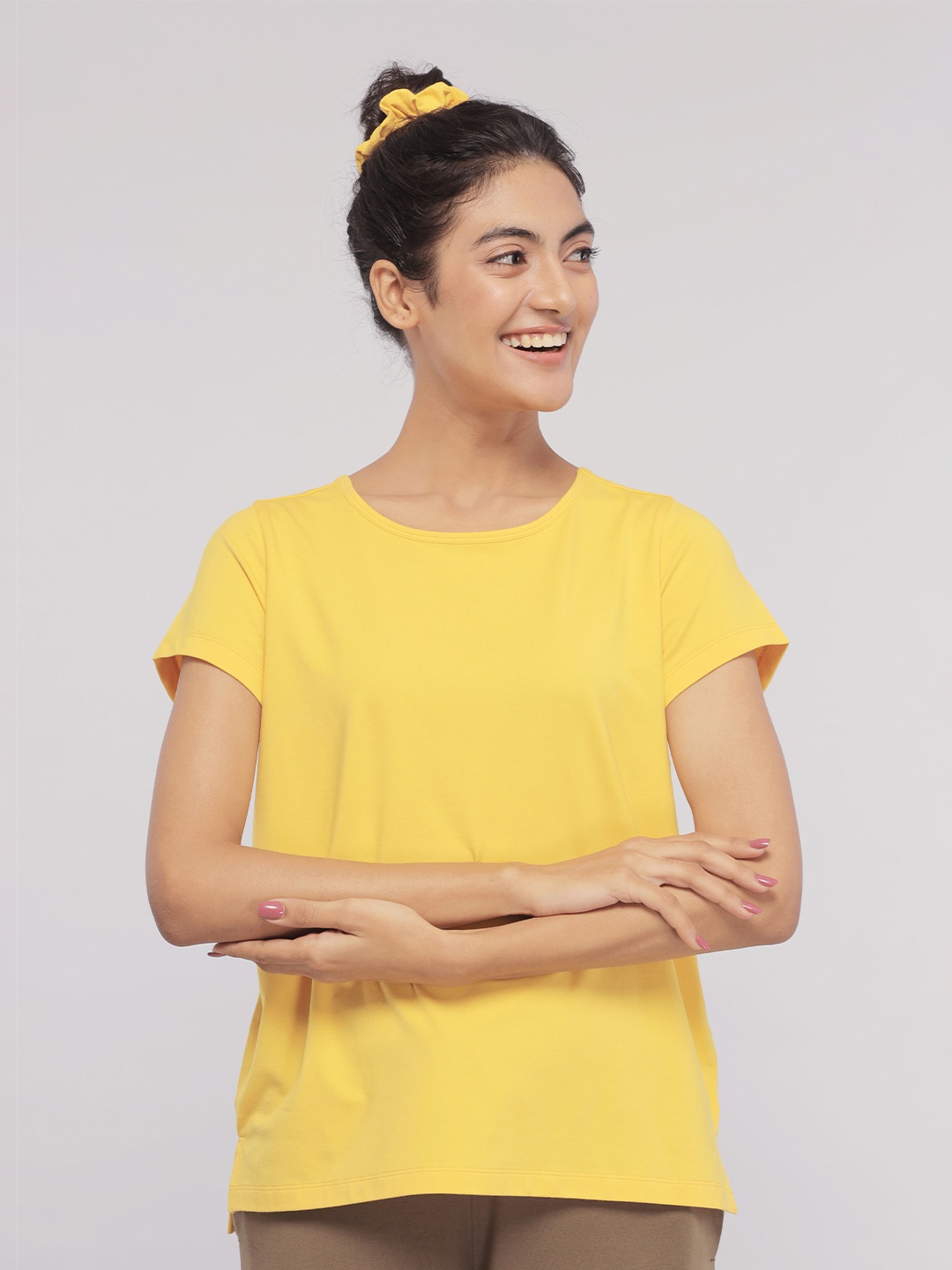 

necesera Women Boxy Top, Yellow